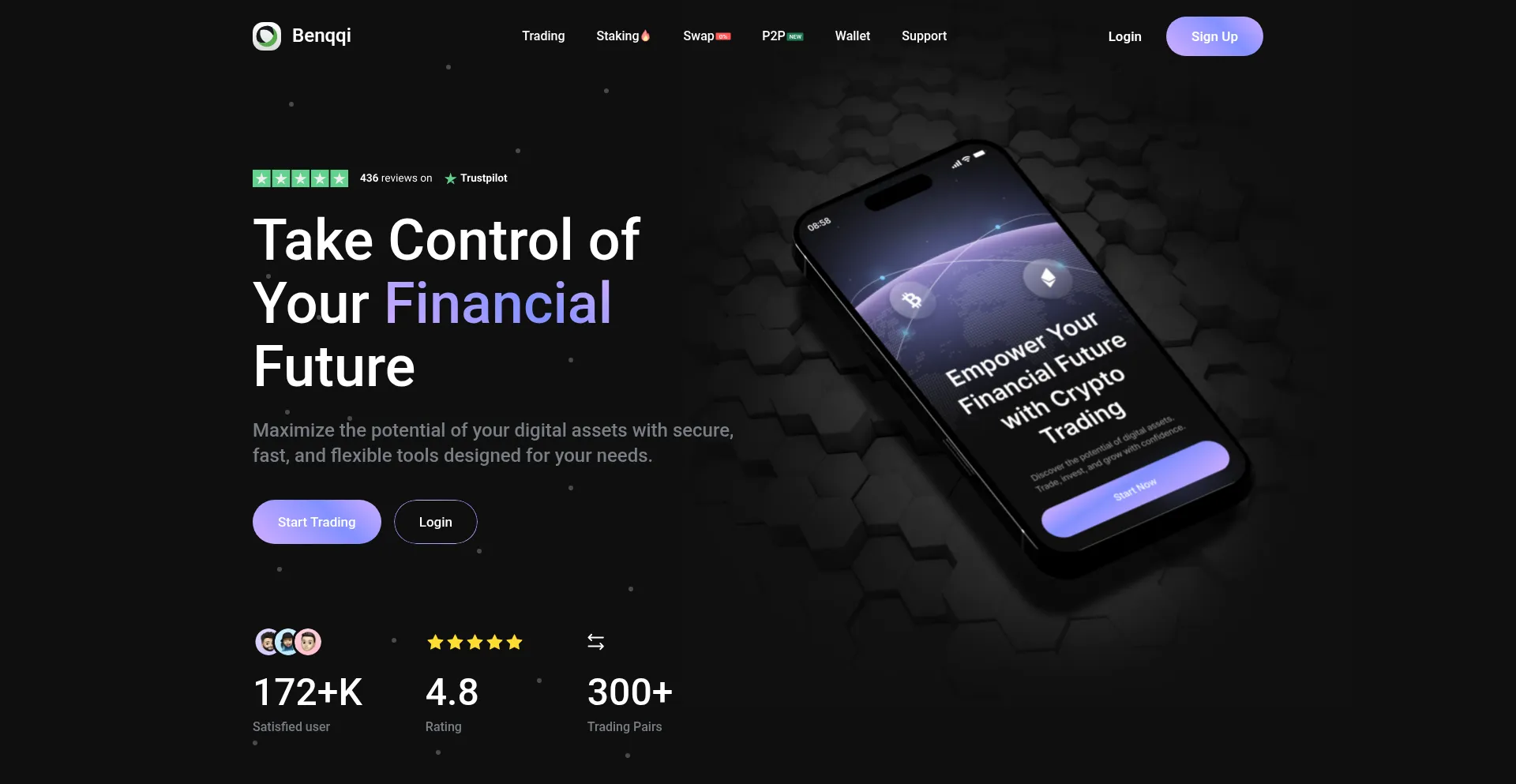 Website screenshot of Benqqi.com
