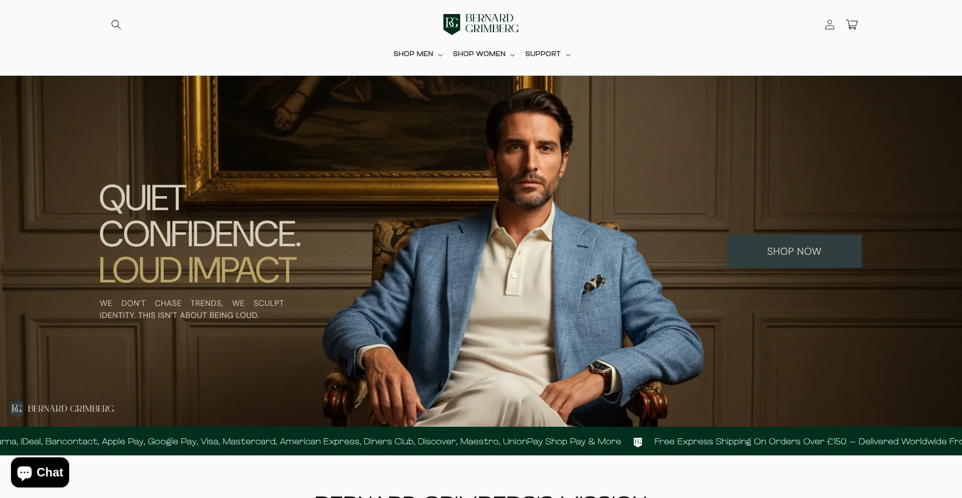 Website screenshot of Bernardgrimberg.com