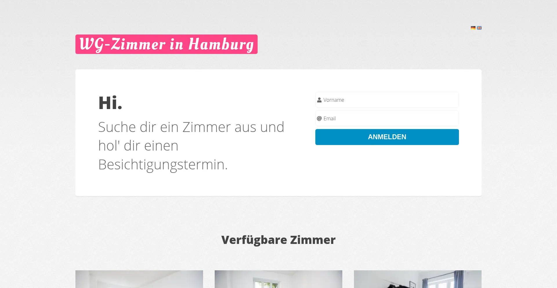 Website screenshot of Besichtigung.net