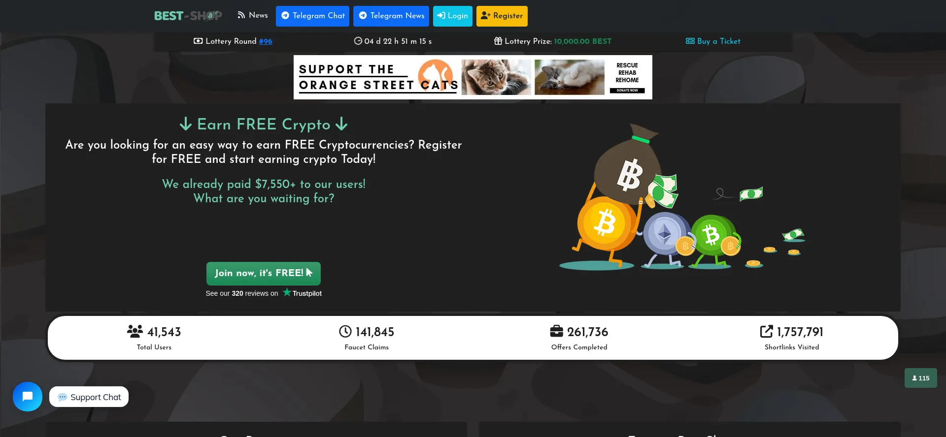 Website screenshot of Best-shopme.com