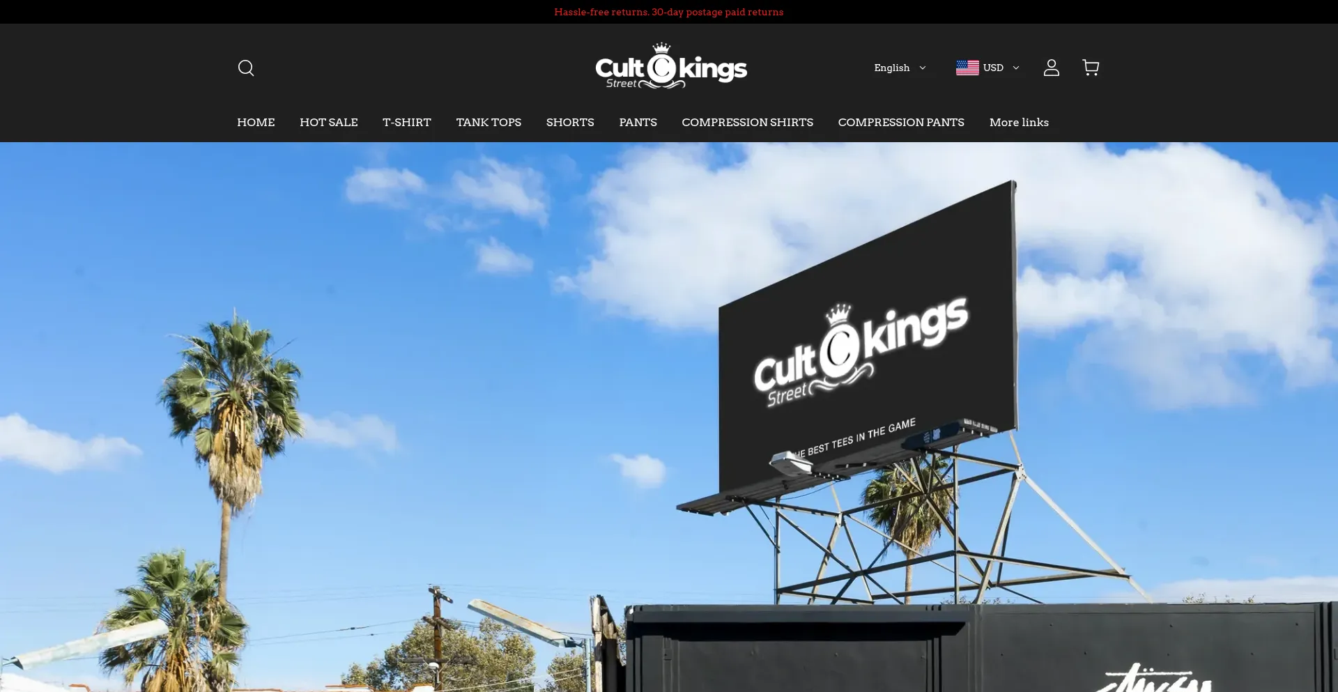Website screenshot of Bestcultkings.com