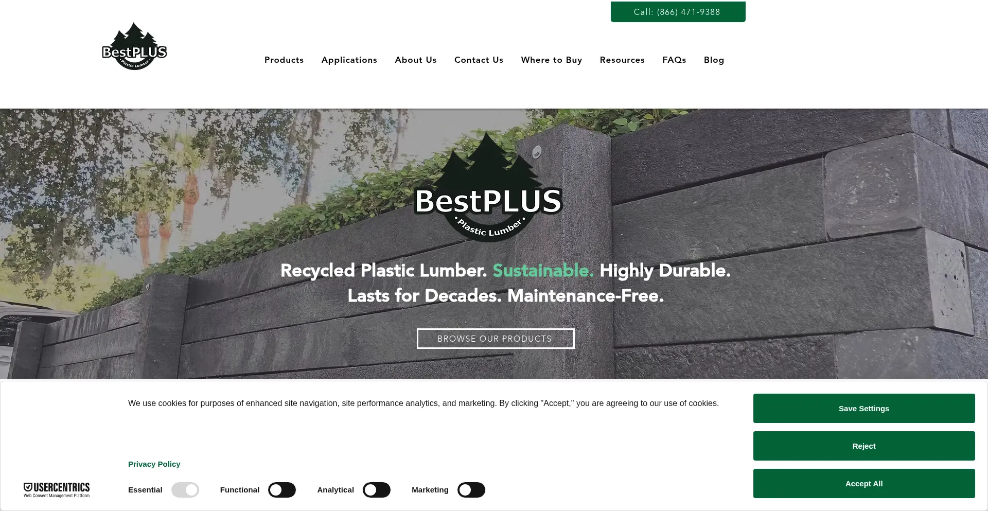 Website screenshot of Bestpl.us