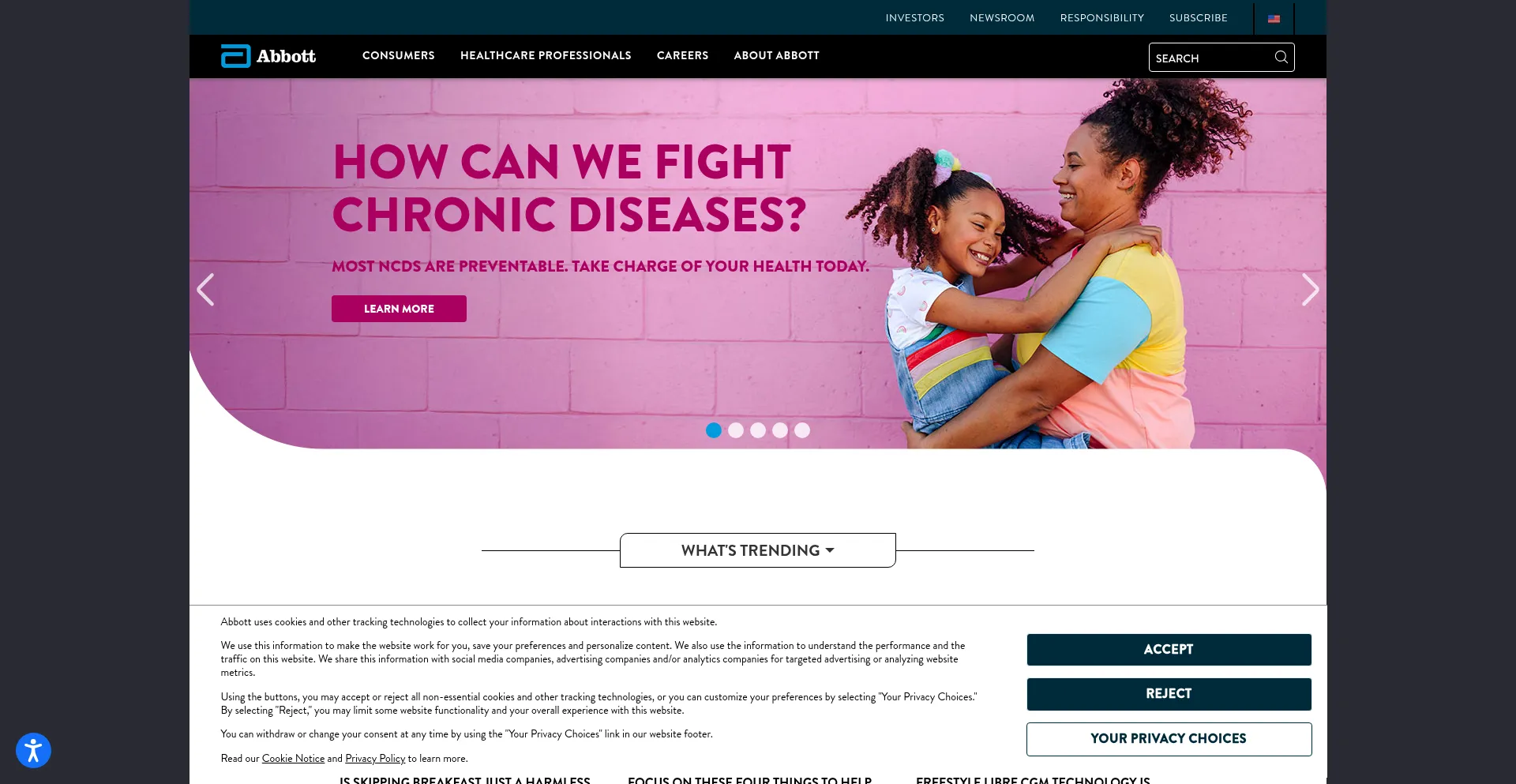 Website screenshot of Bfl.com