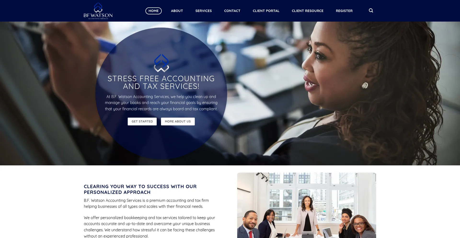 Website screenshot of Bfwatson.com