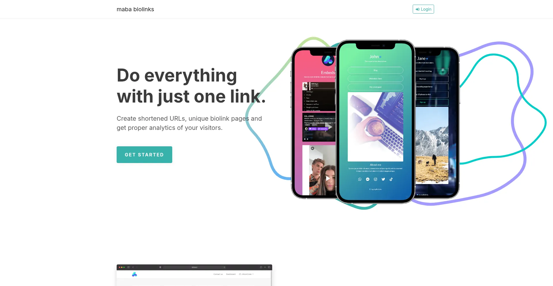 Website screenshot of Bh.ke