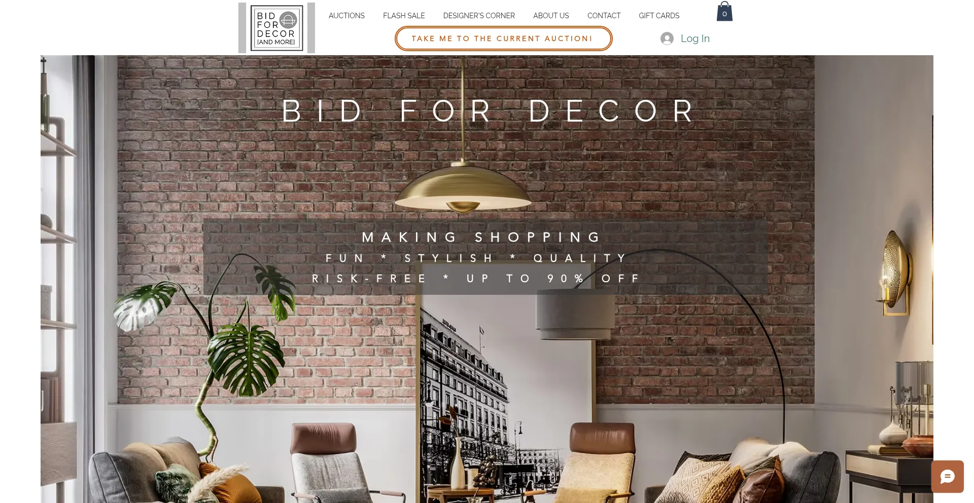 Website screenshot of Bidfordecor.com
