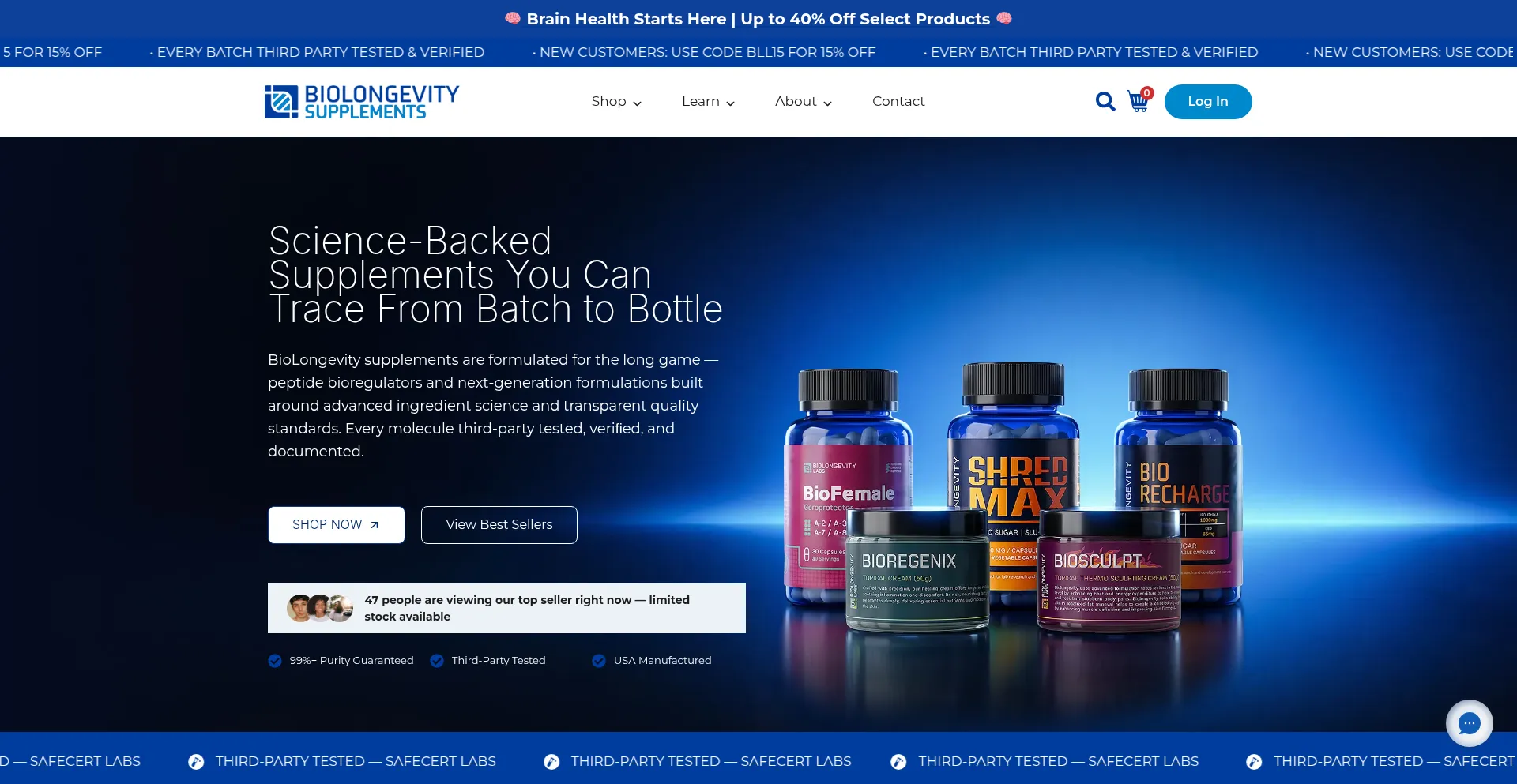 Biolongevitysupplements.com