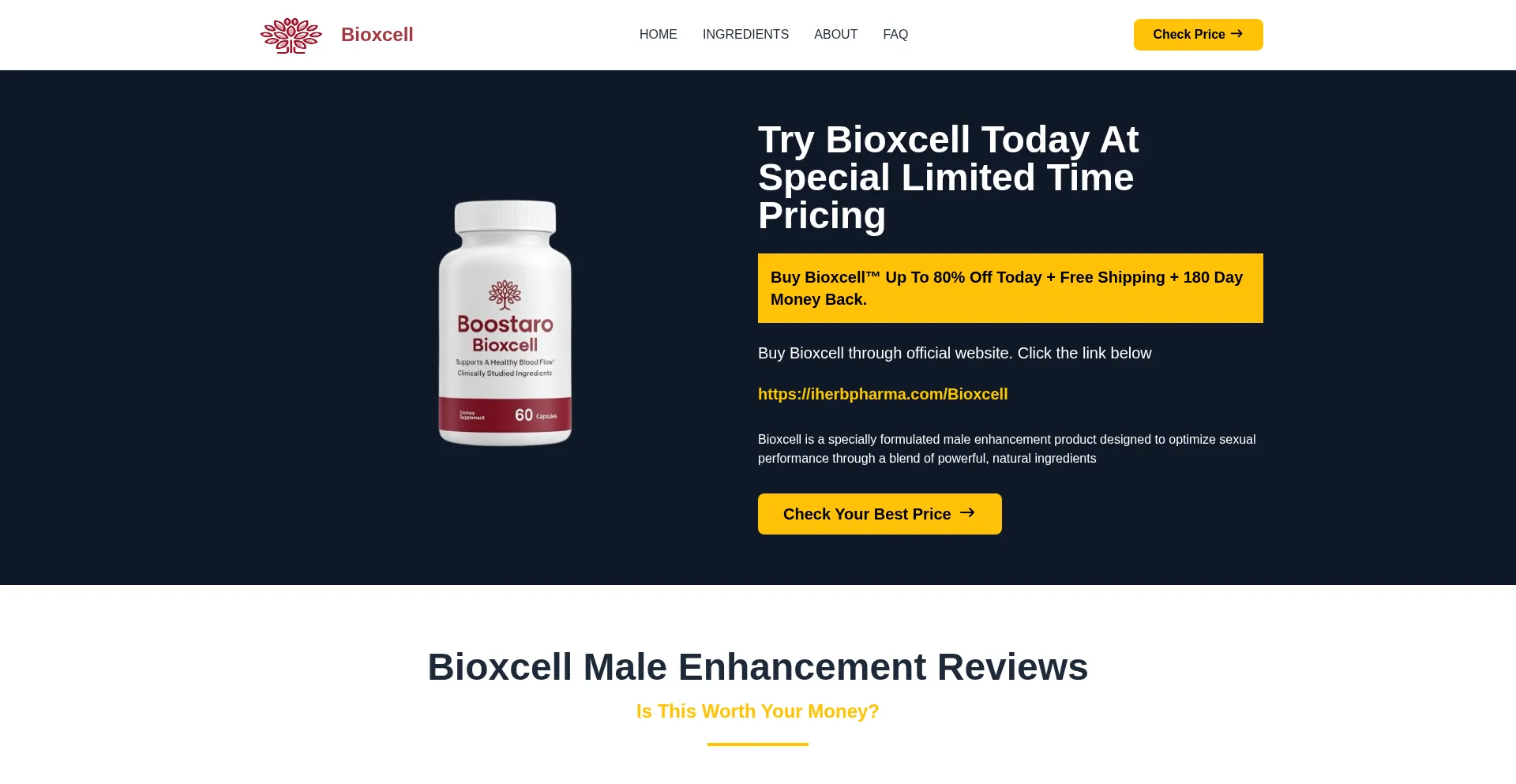 Bioxcellme.com Screenshot