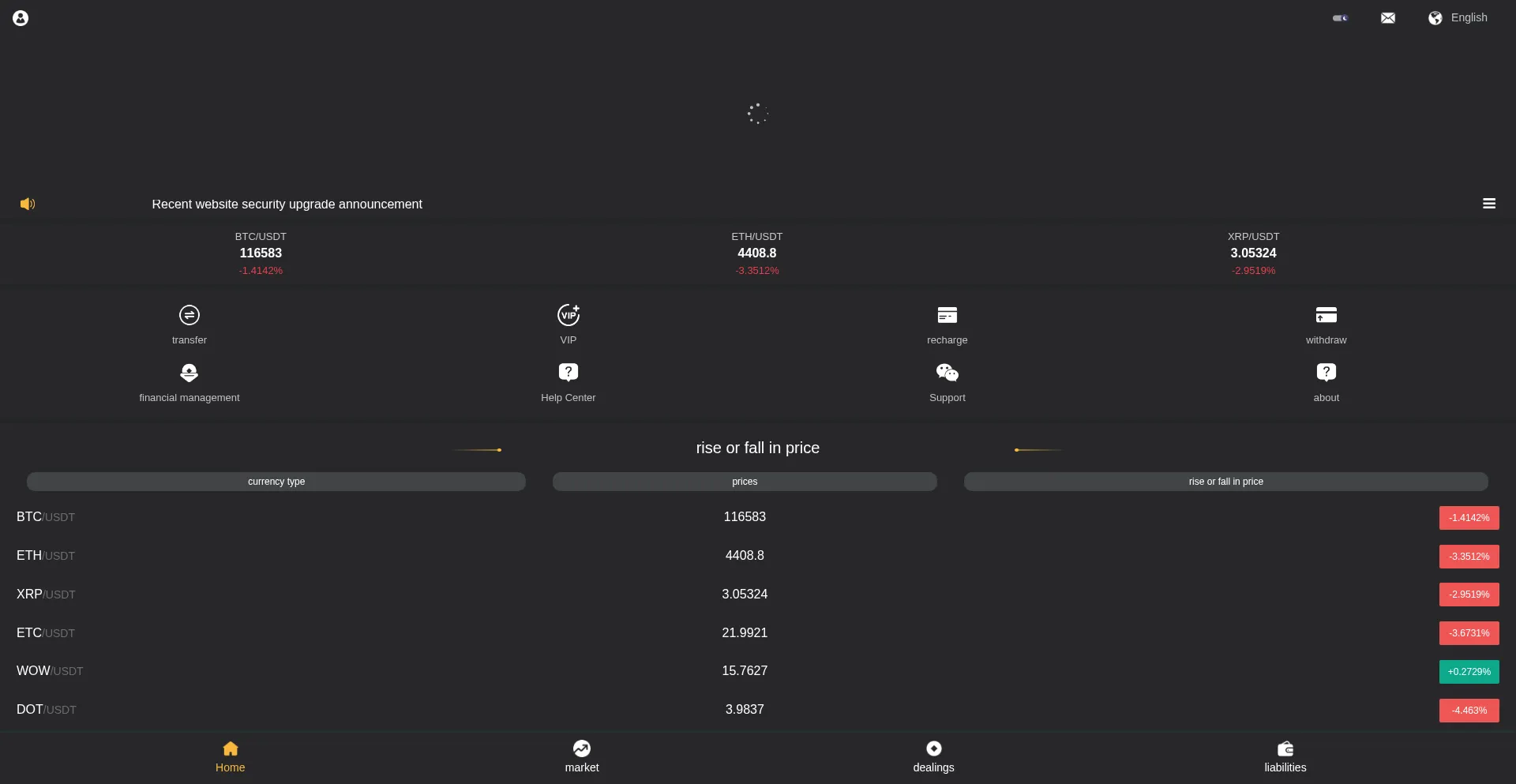 Website screenshot of Bitkth.com
