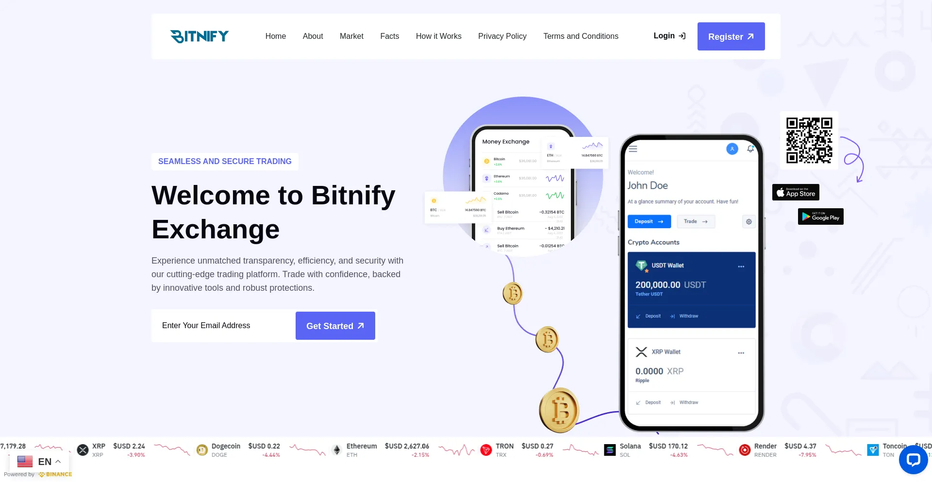 Bitnifyexch.com Screenshot