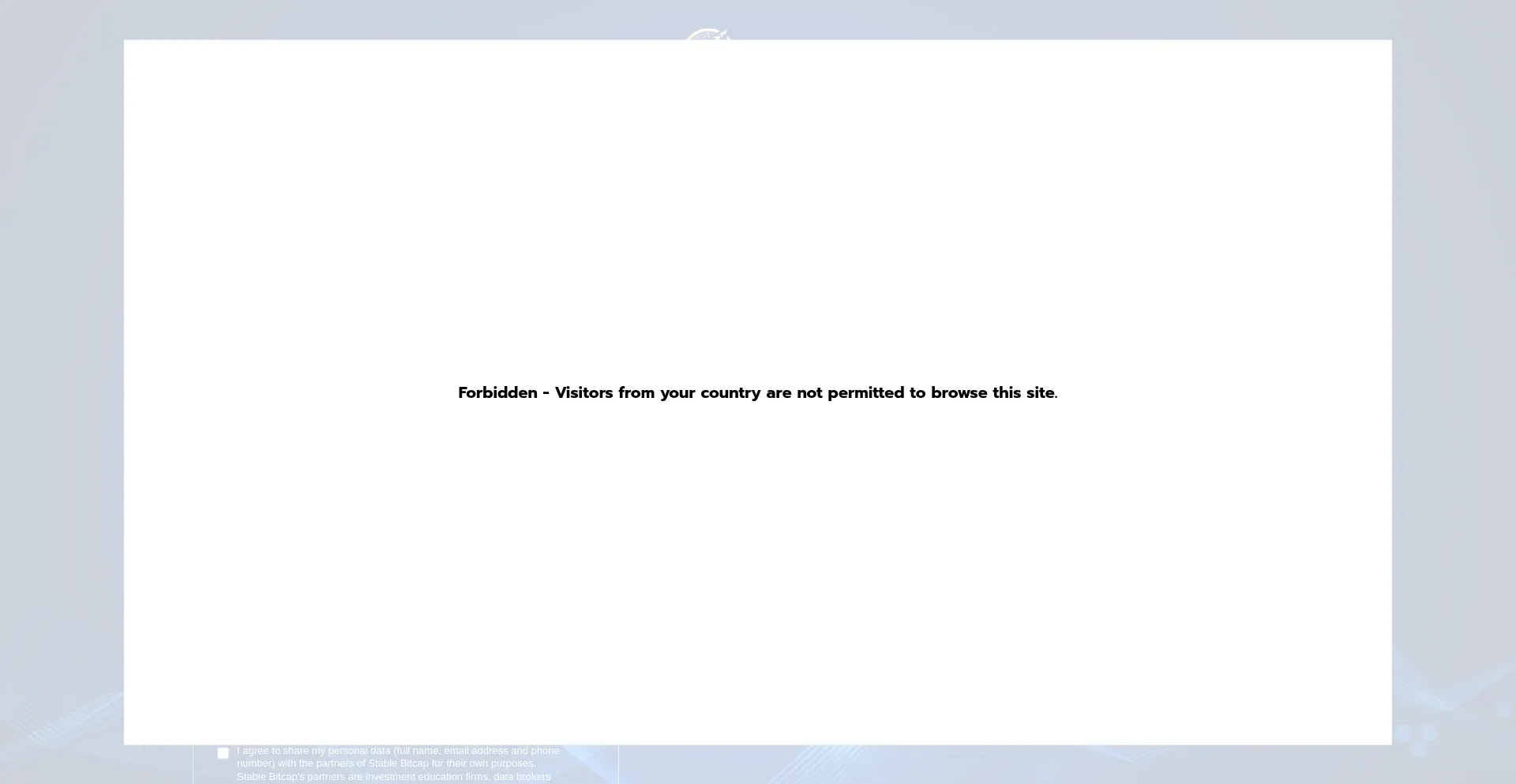 Website screenshot of Bitqt.biz