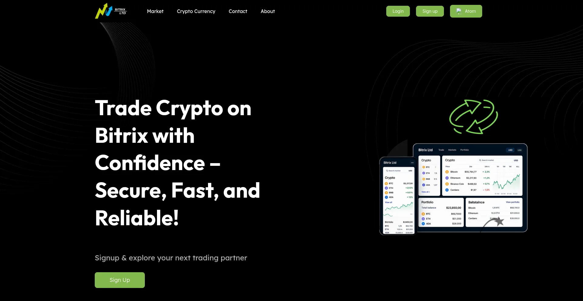 Website screenshot of Bitrixltd.com
