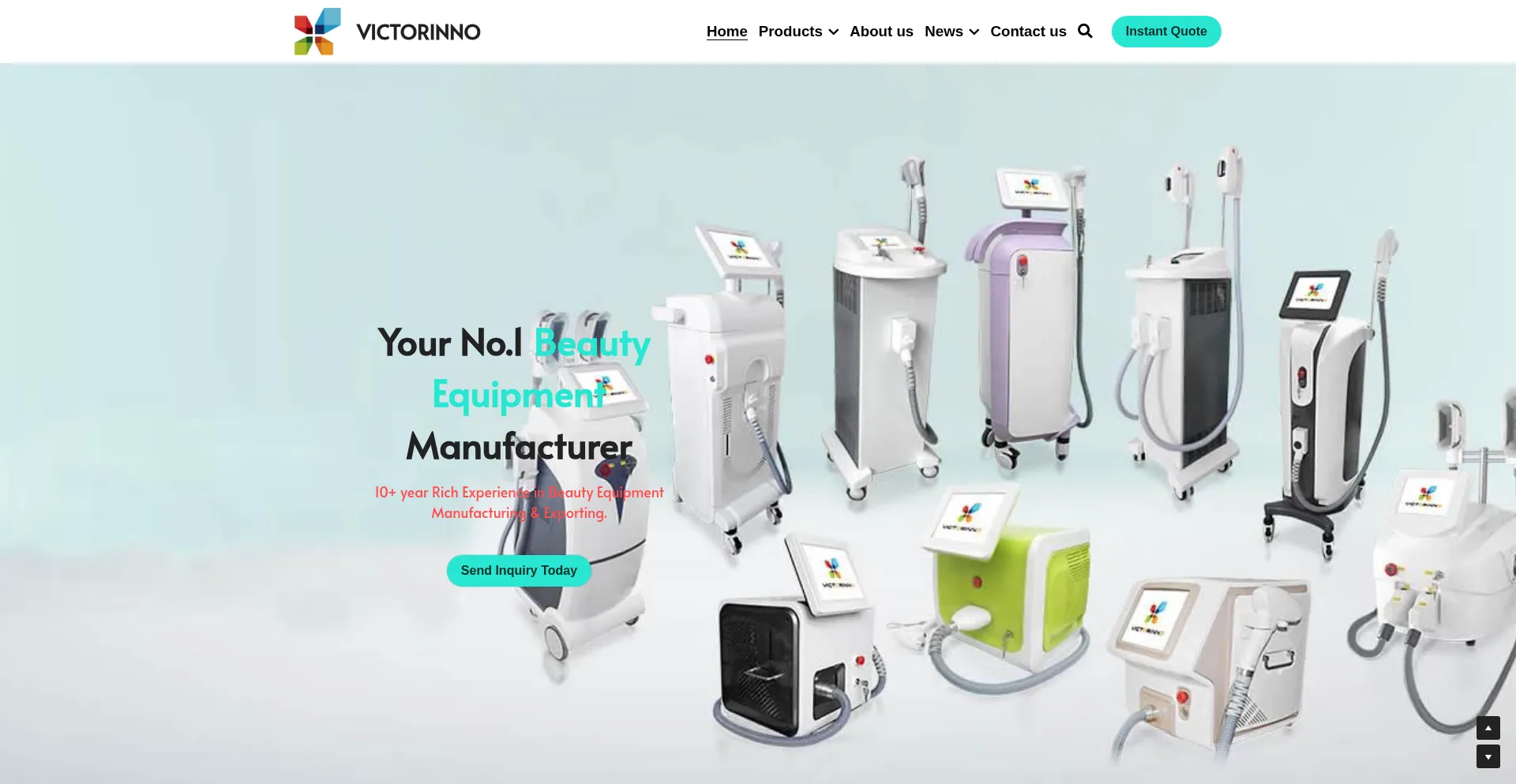 Website screenshot of Bjvictorinno.com