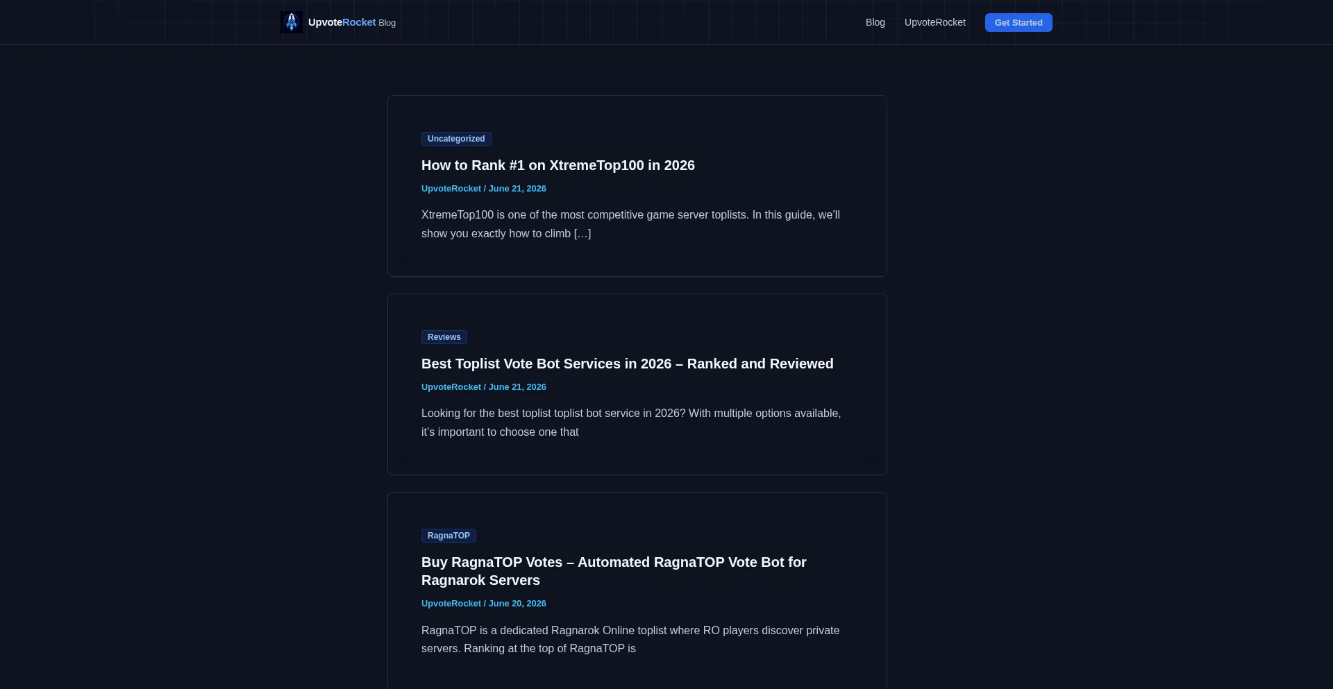 Blog.upvoterocket.com