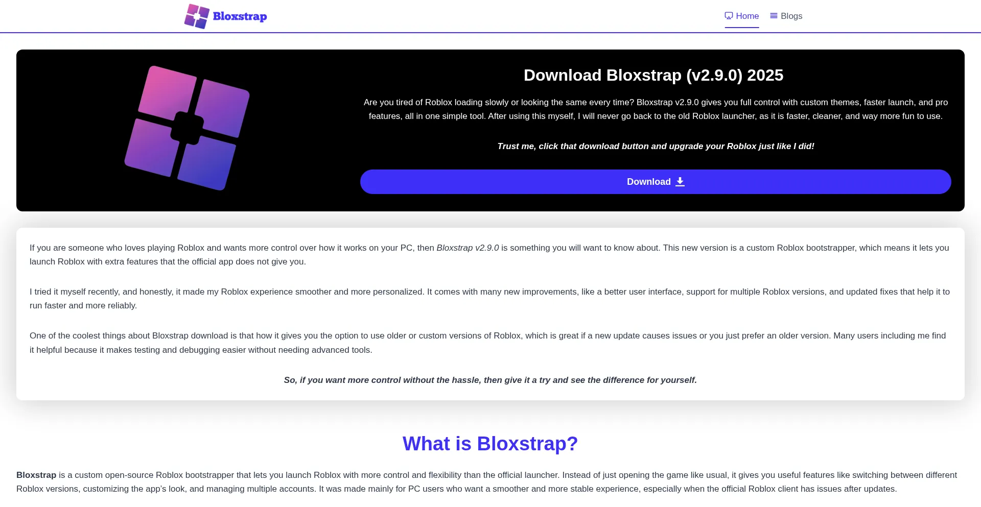 Bloxstrappc.com est-il Sûr et Fiable ?