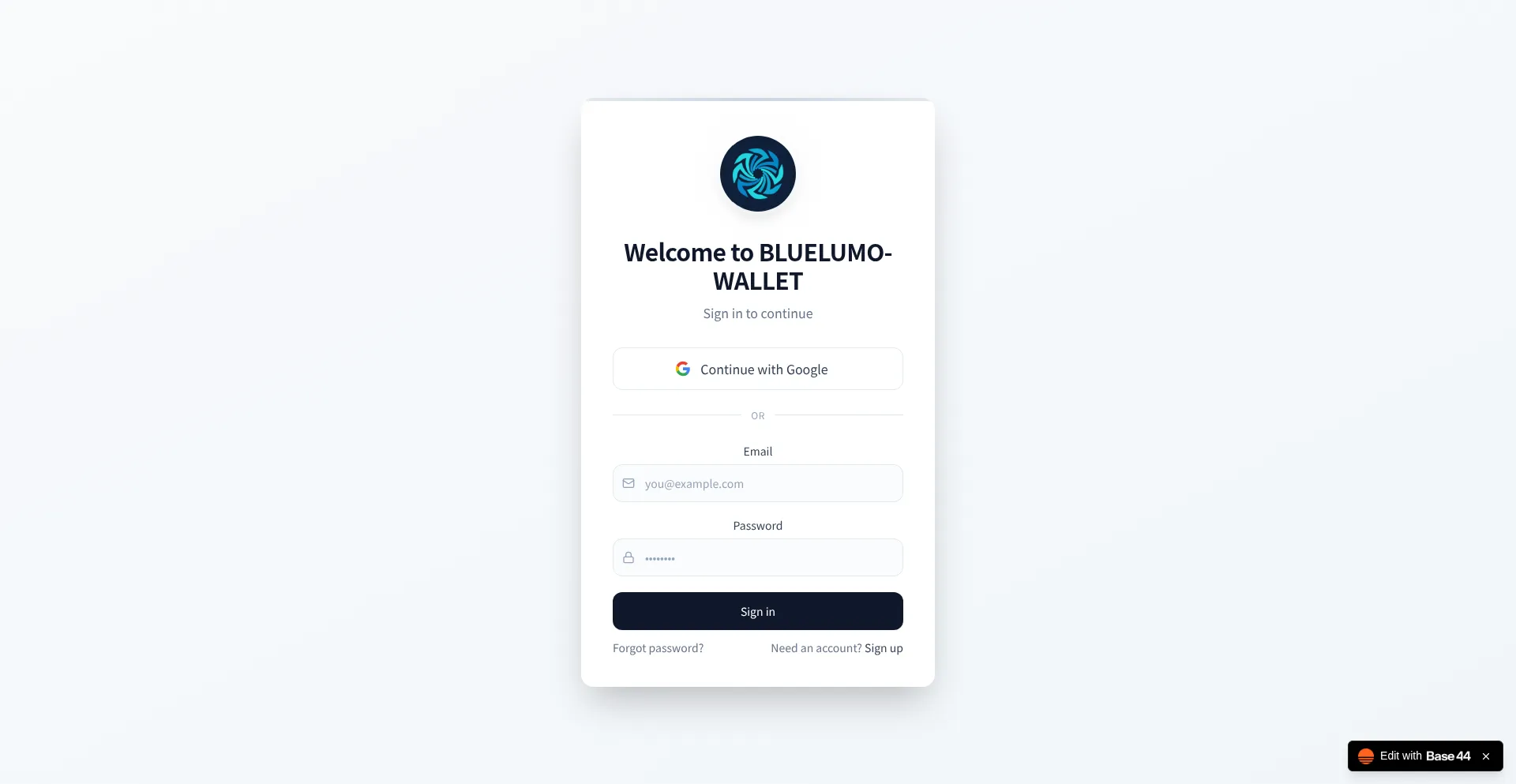 Bluelumo-wallet.base44.app