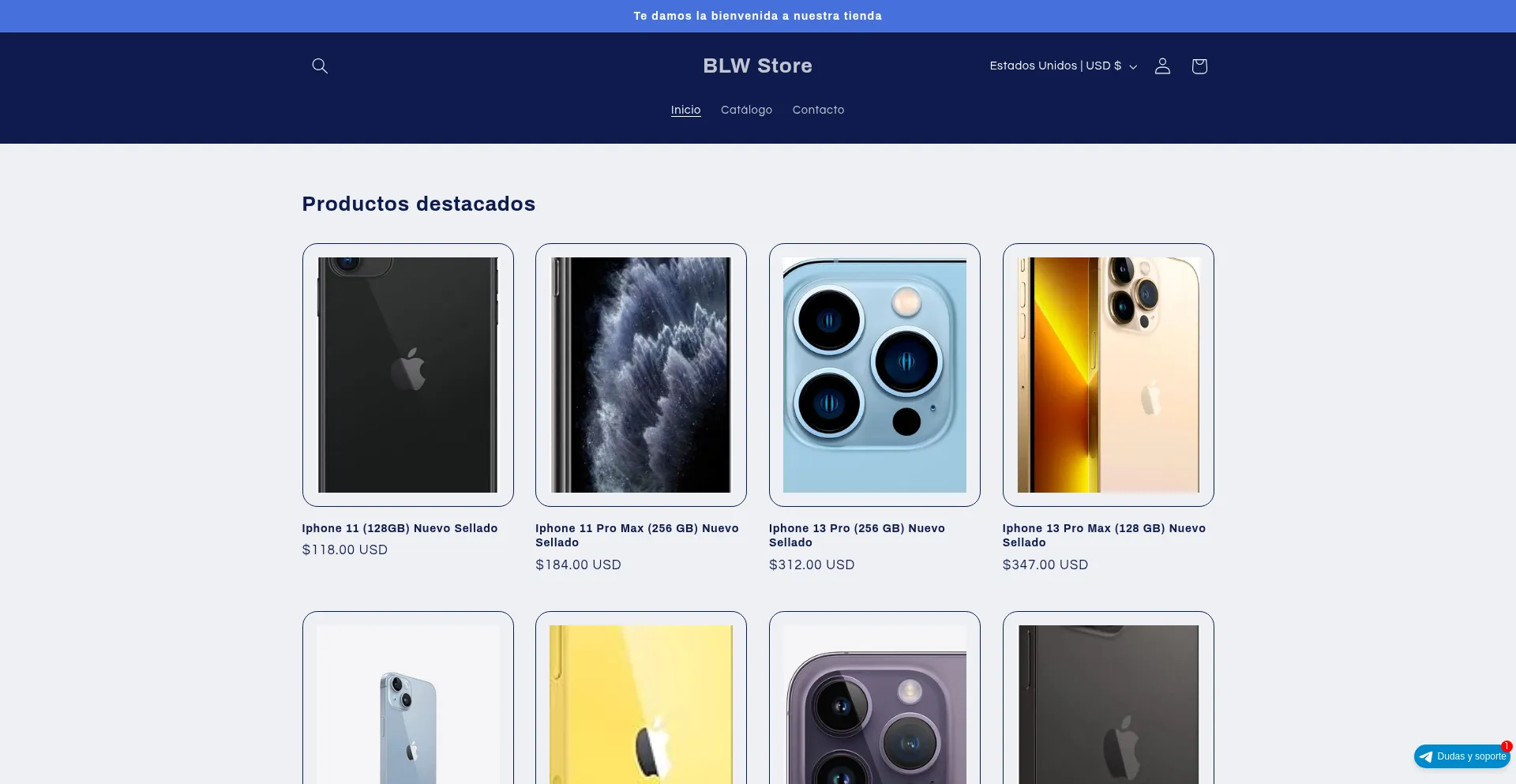 Website screenshot of Blwstore.store