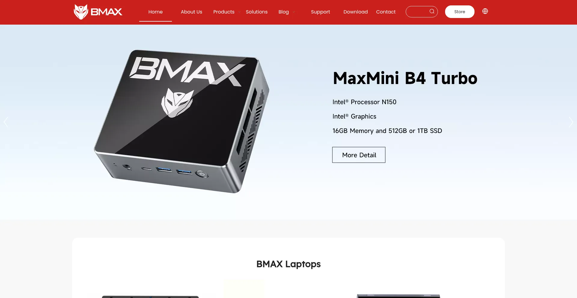 Website screenshot of Bmaxit.com