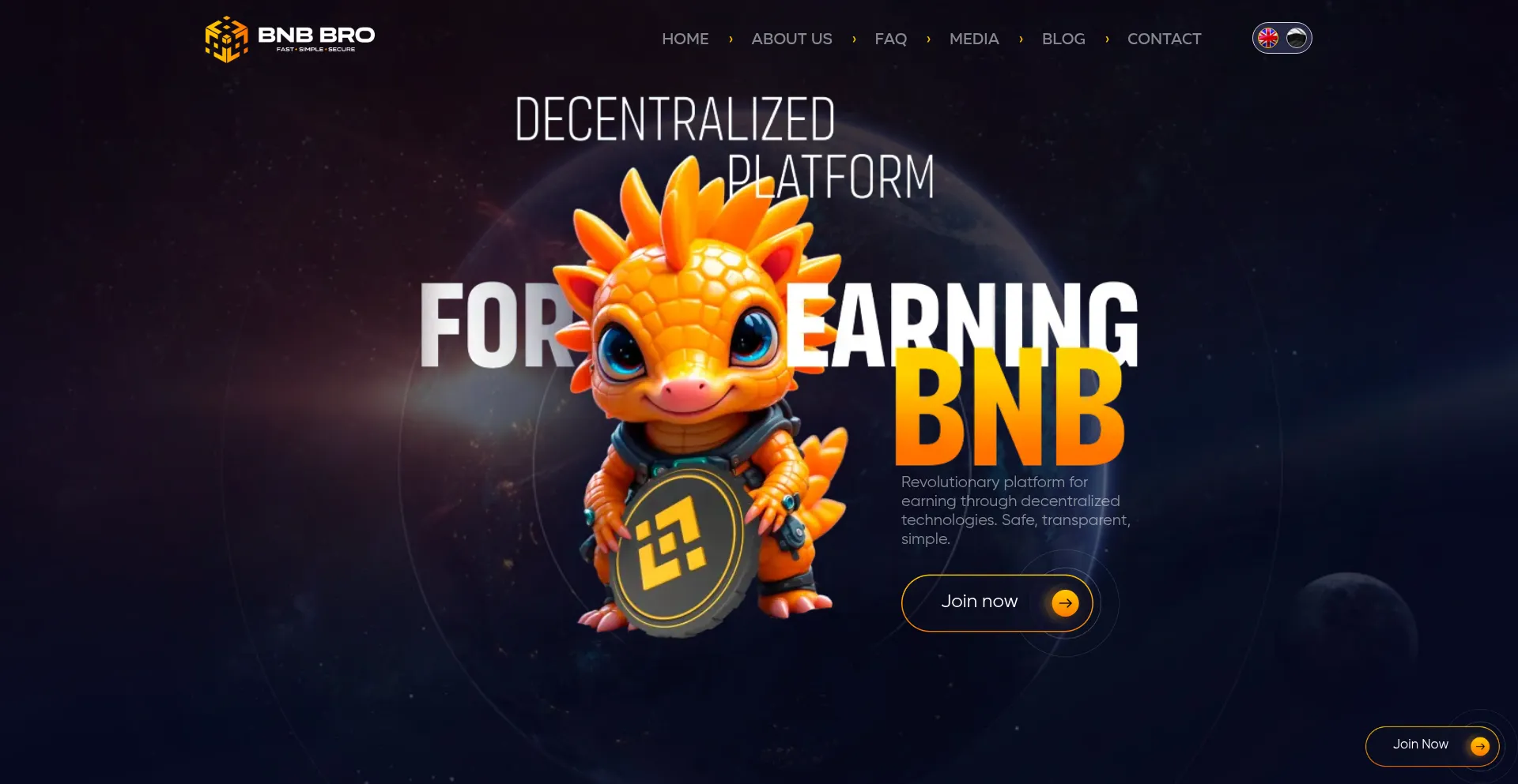 Website screenshot of Bnbbro.io