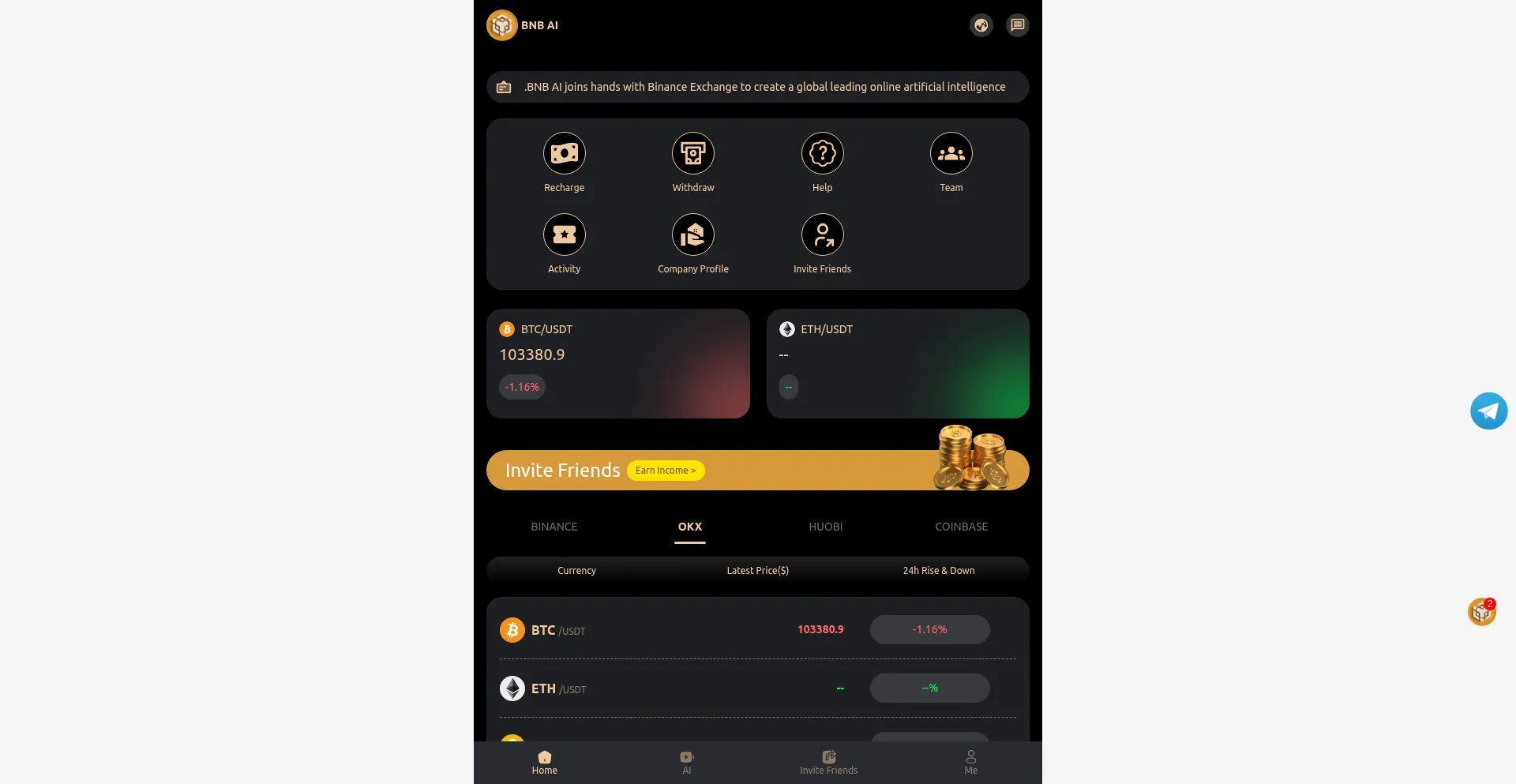 Website screenshot of Bnbweb3.vip