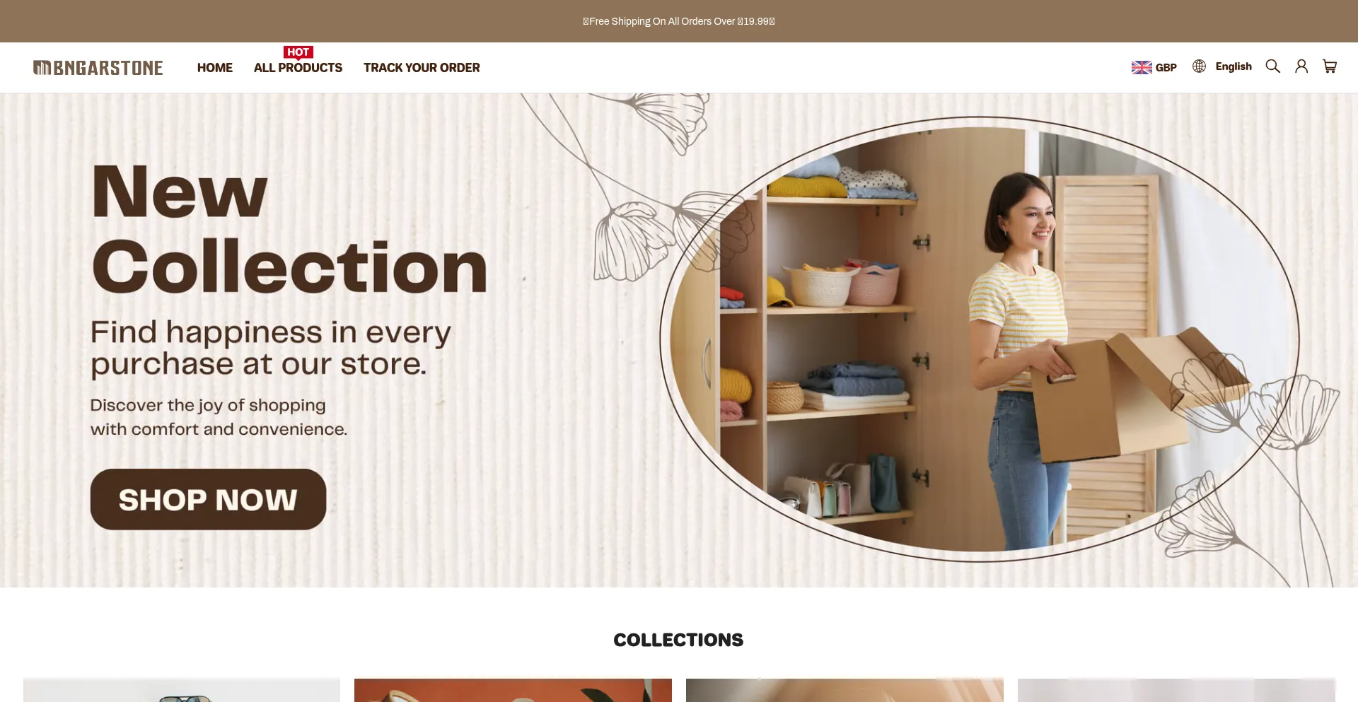 Website screenshot of Bngarstone.co.uk