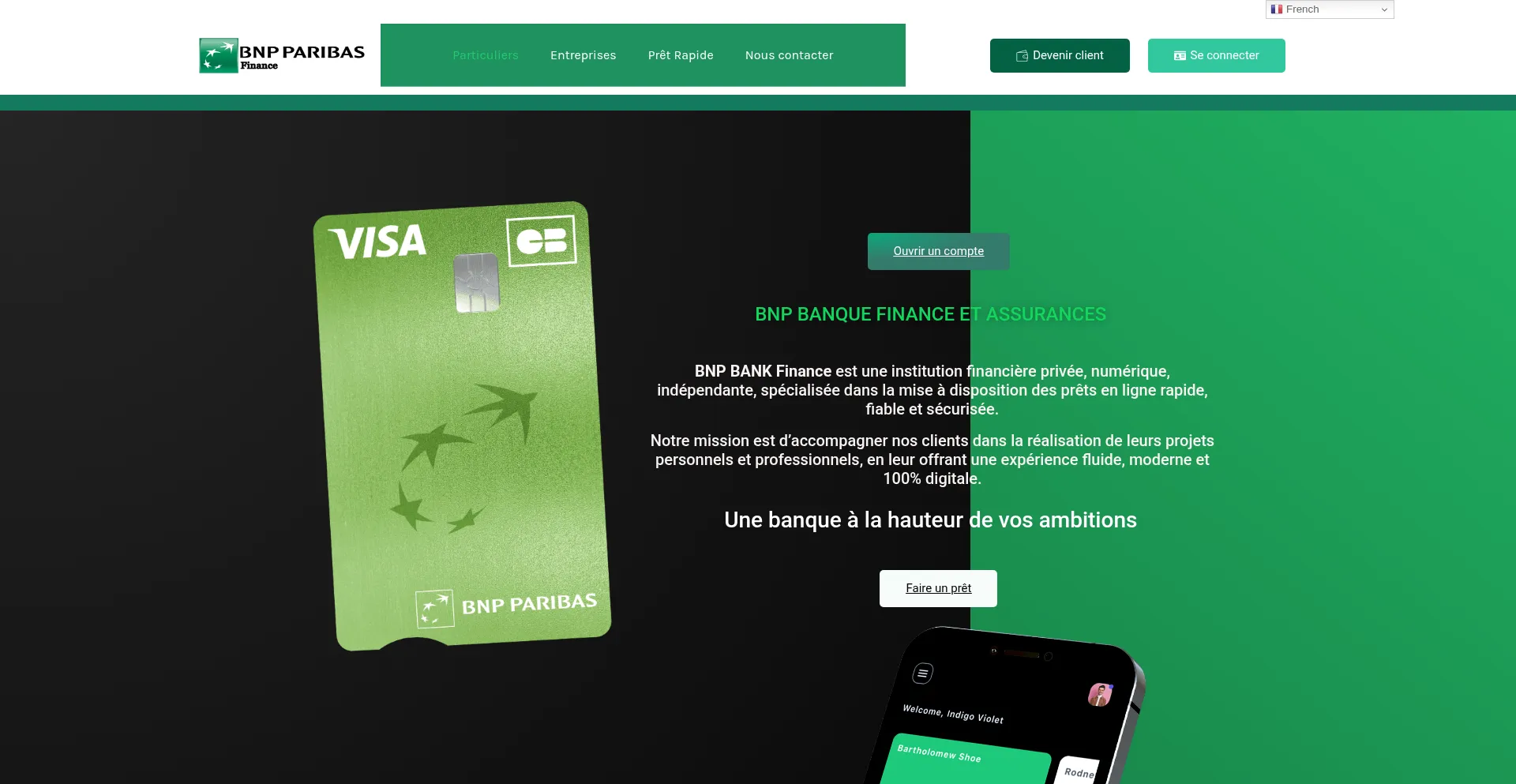 Website screenshot of Bnppmbk.com
