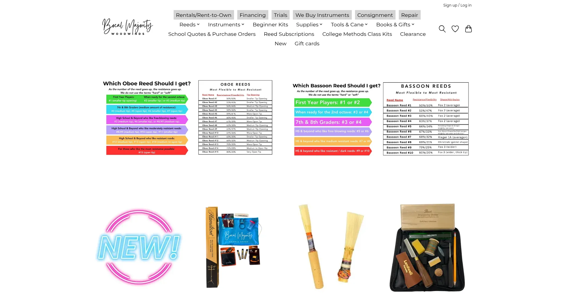 Website screenshot of Bocalmajoritystore.com