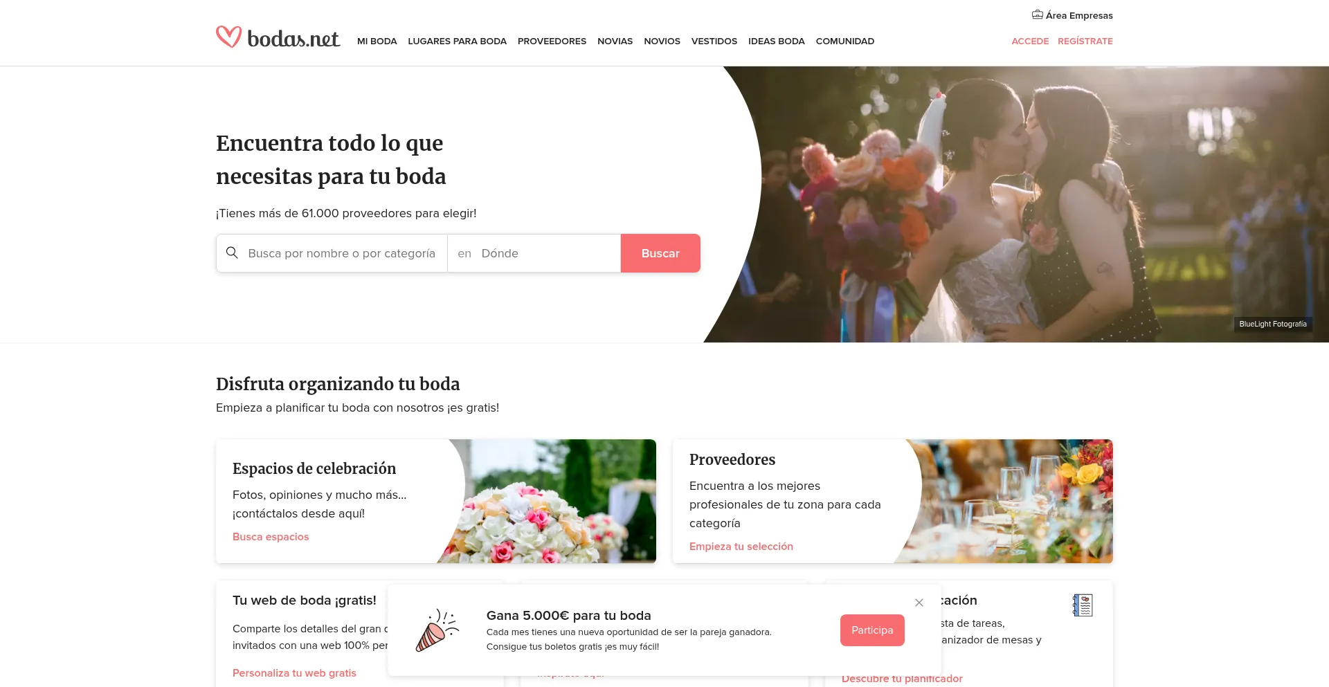Bodas.net Screenshot