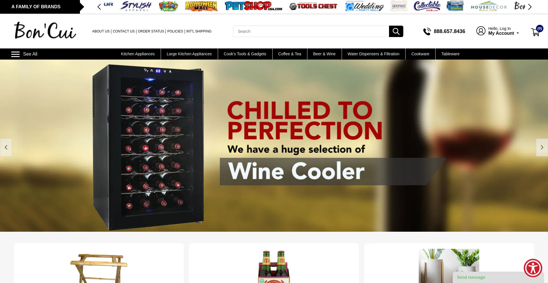 Website screenshot of Boncui.com