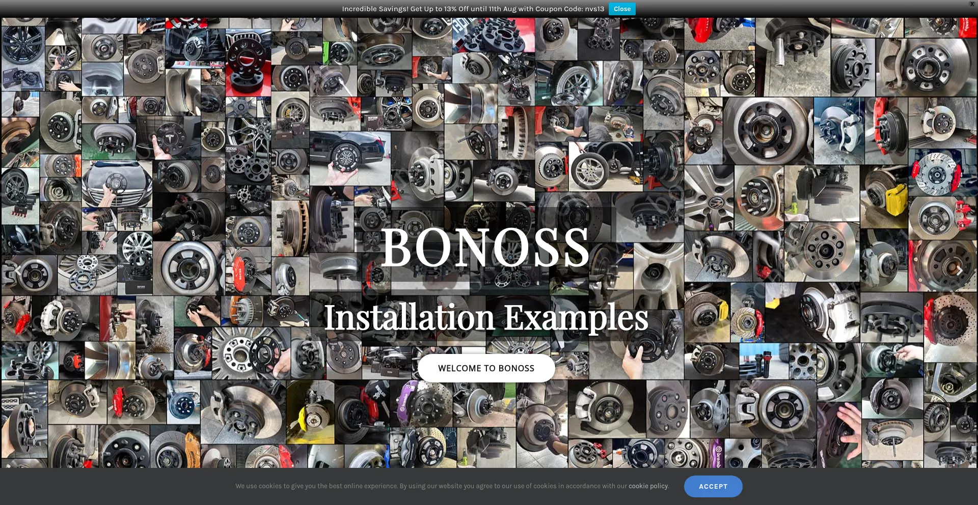 Website screenshot of Bonoss.com