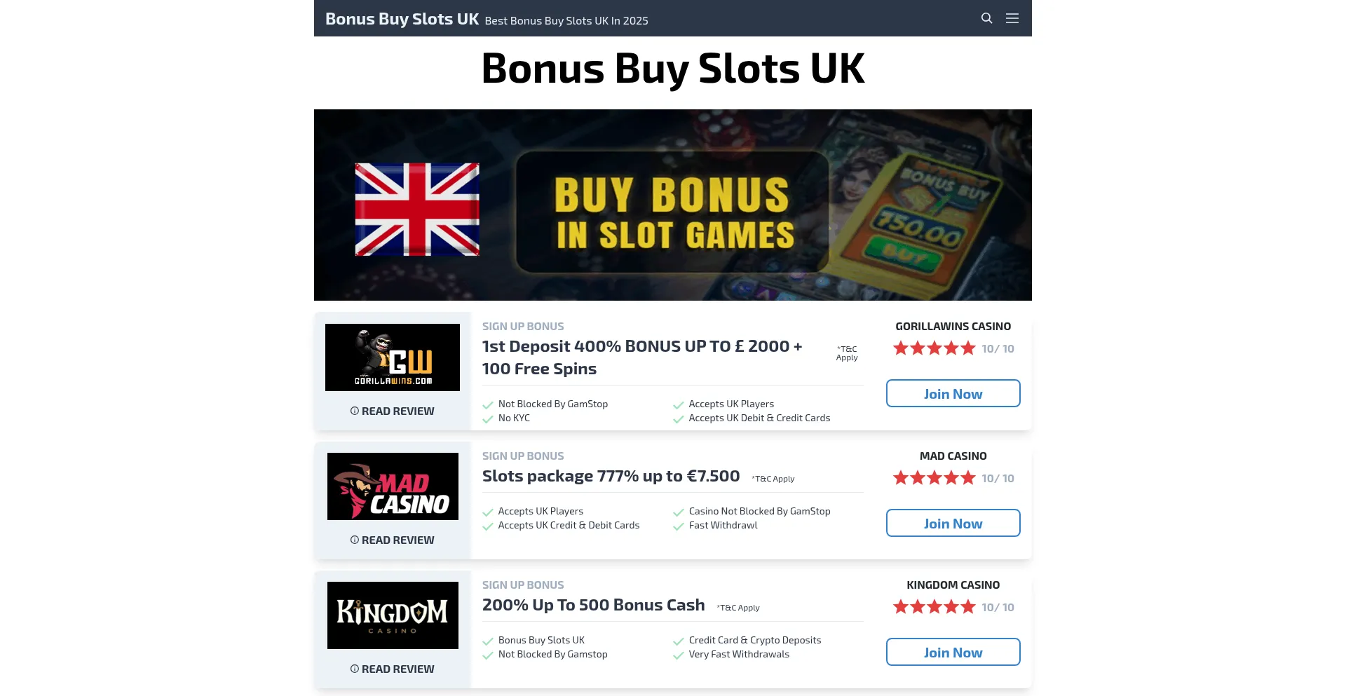 Bonusbuyslotsuk.com est-il Sûr et Fiable ?