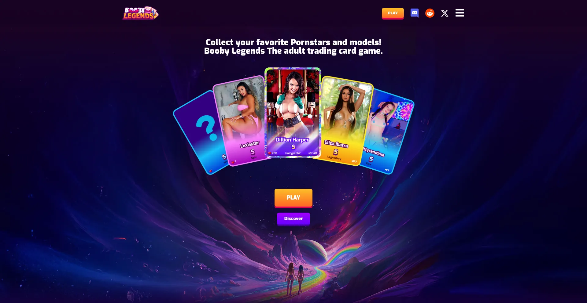 Website screenshot of Boobylegends.com