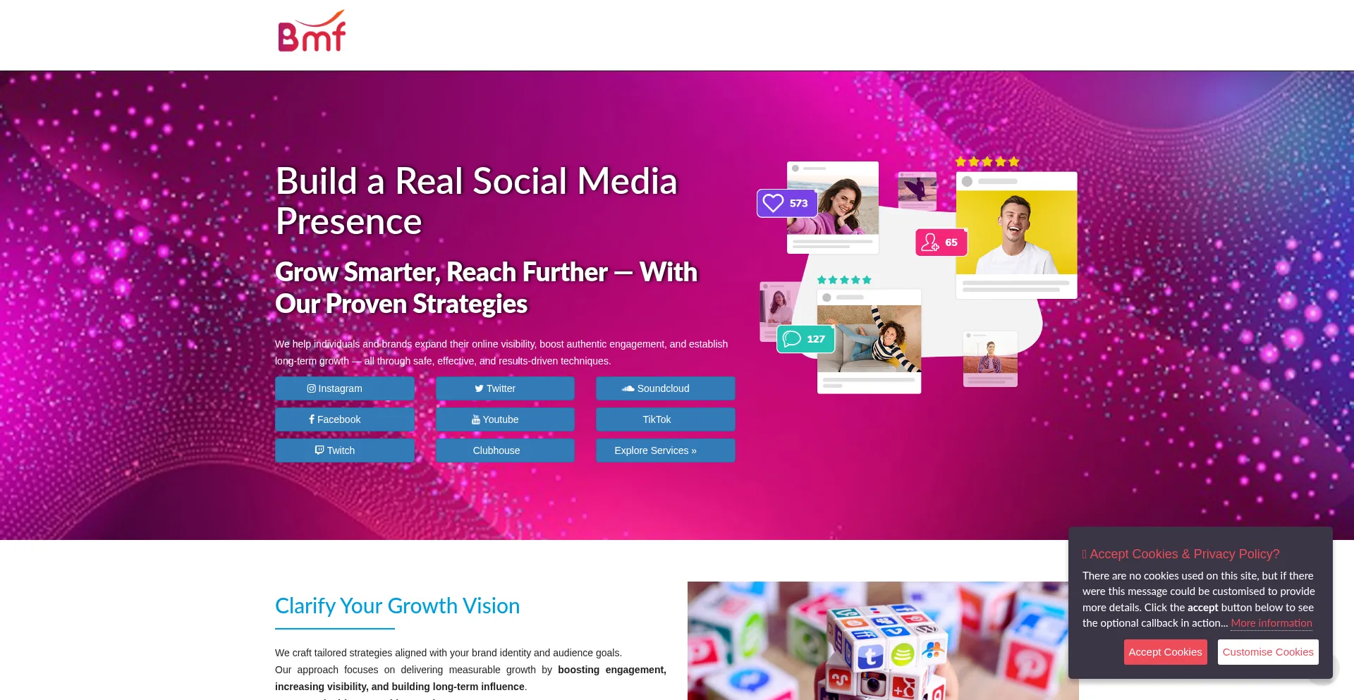 Boostmyfollowers.xyz Screenshot
