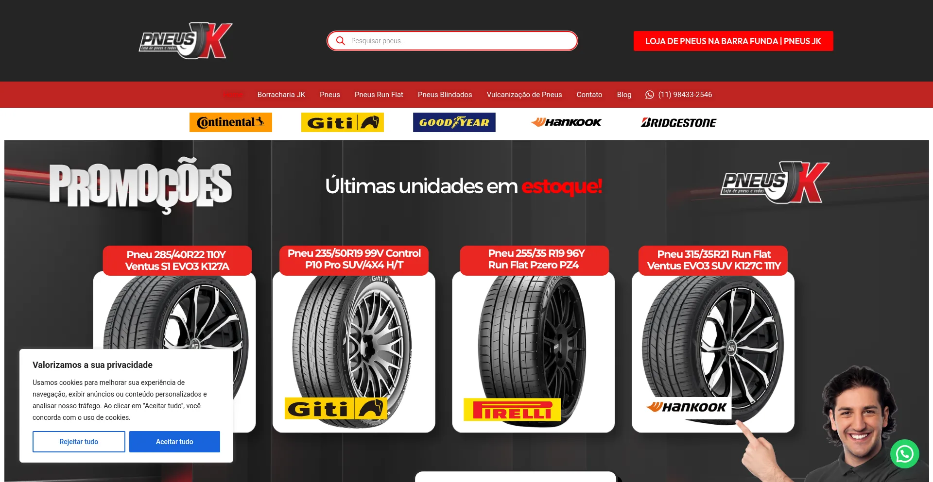 Borrachariajk.com.br