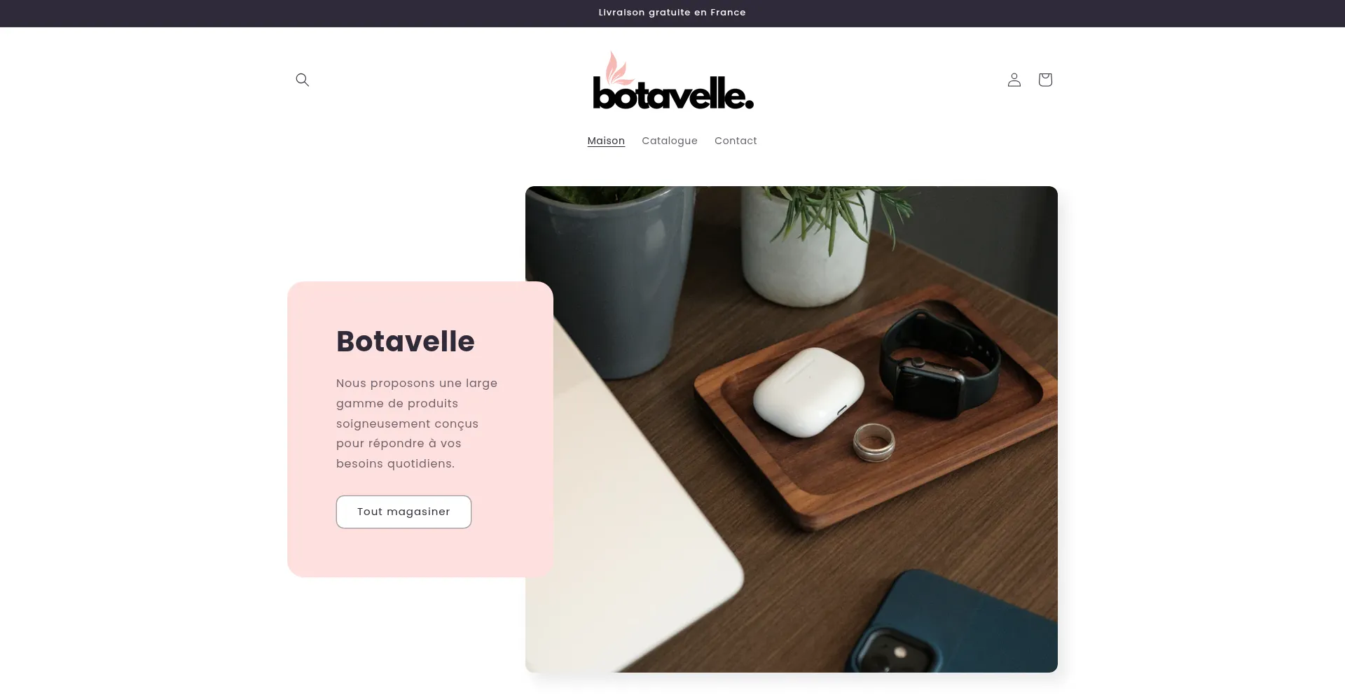 Website screenshot of Botavelle.com