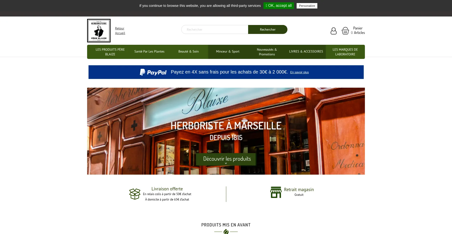 Boutique.pereblaize.fr est-il Sûr et Fiable ?