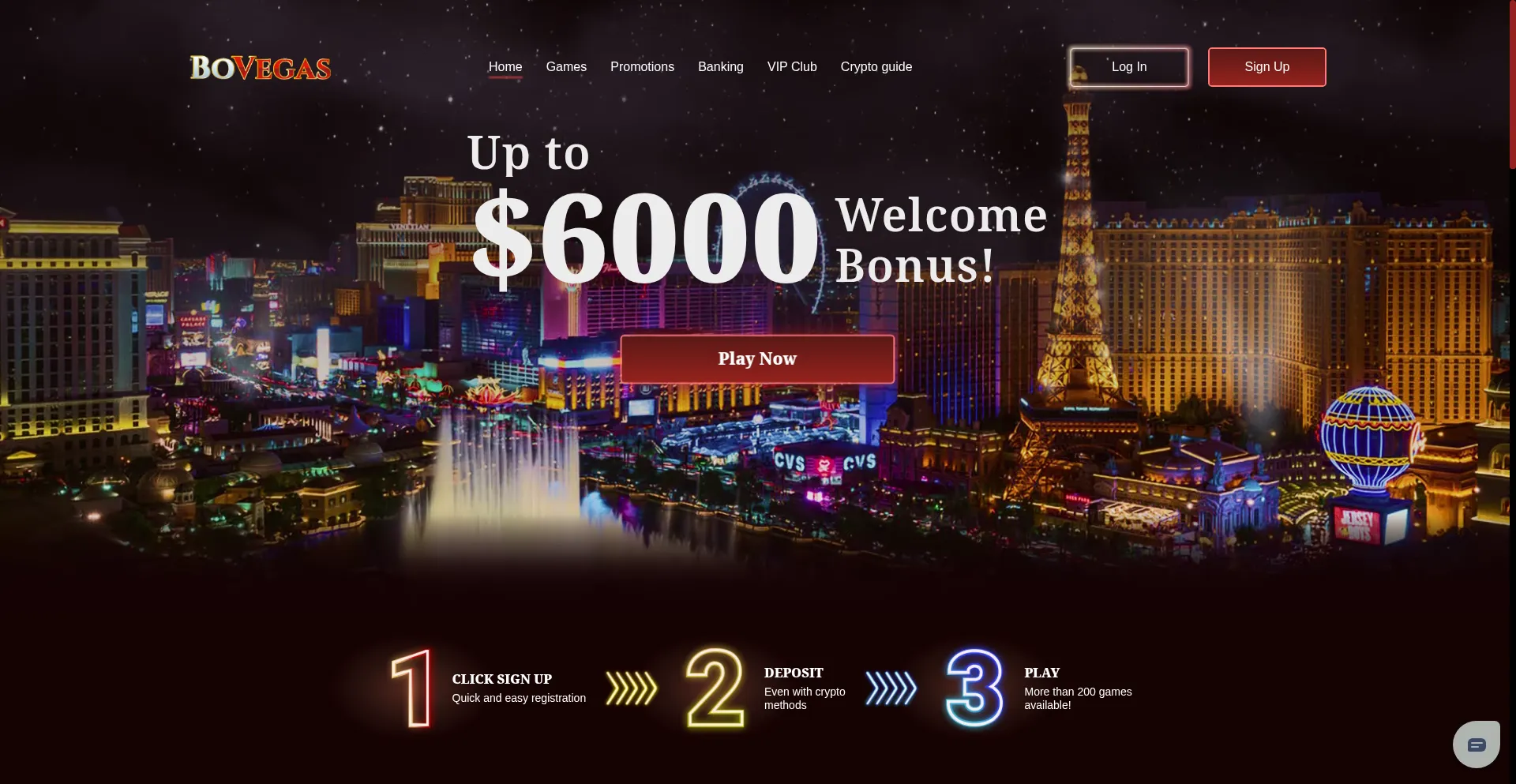 Website screenshot of Bovegasworld.com