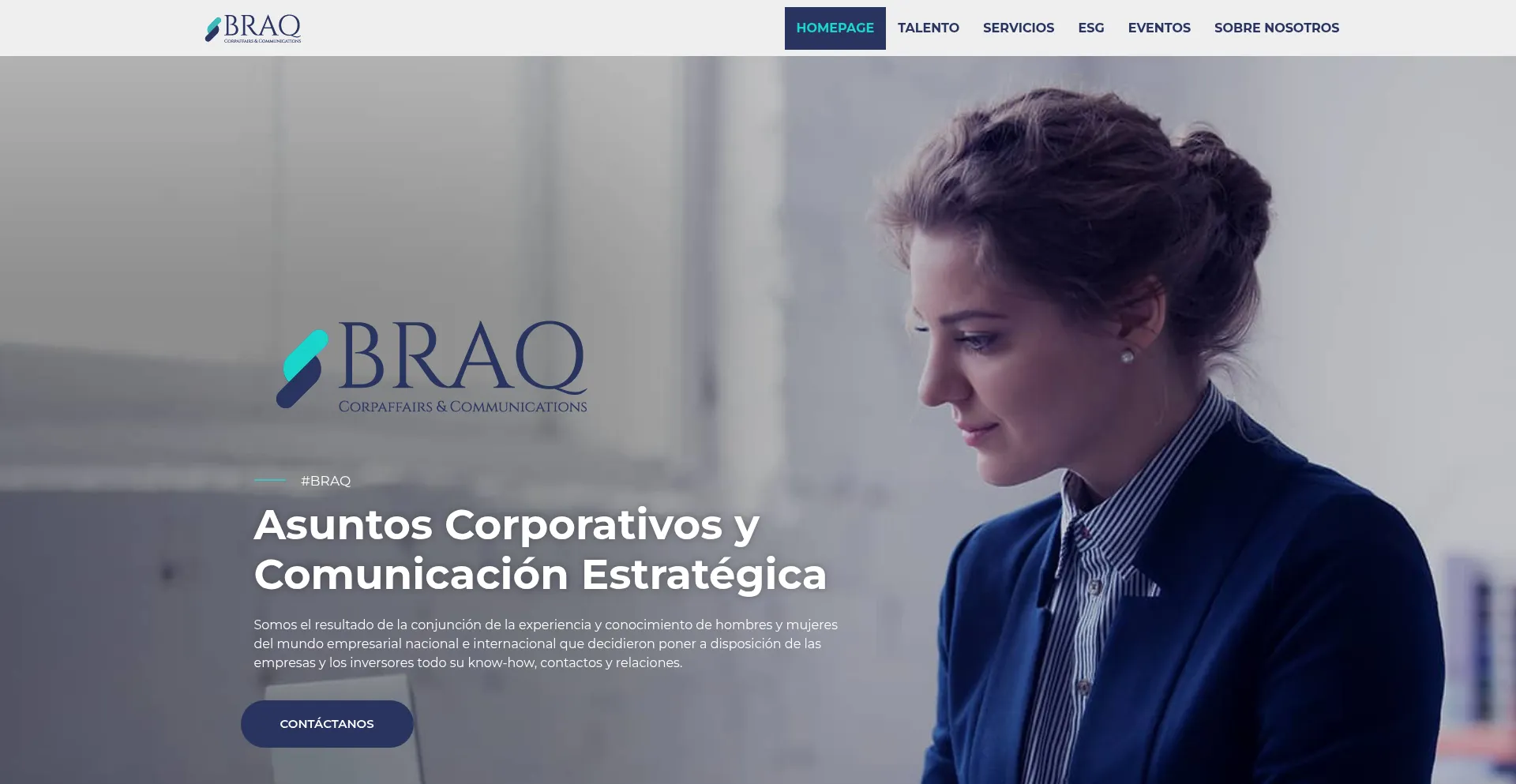 Website screenshot of Braq.com.bo