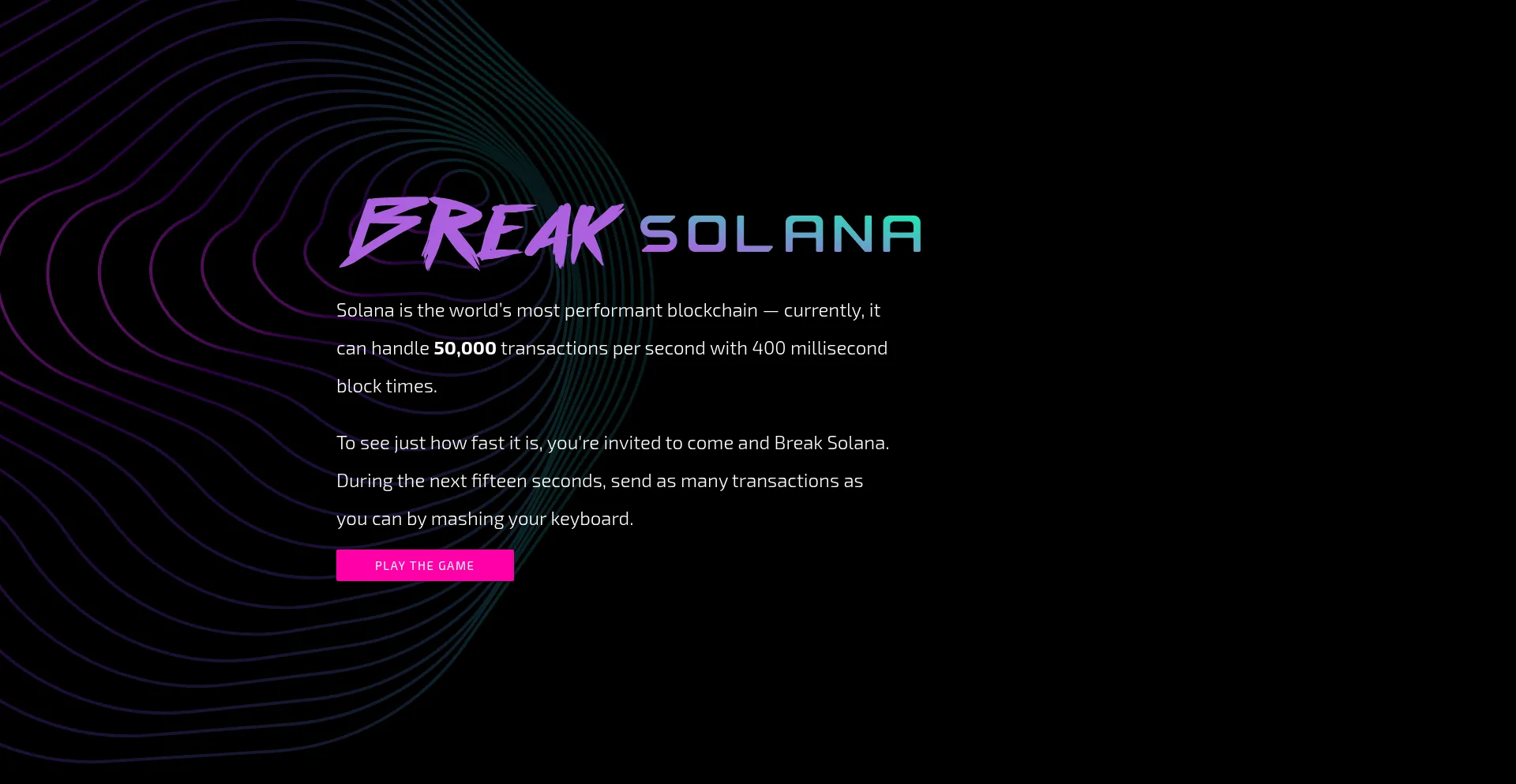 Break.solana.com