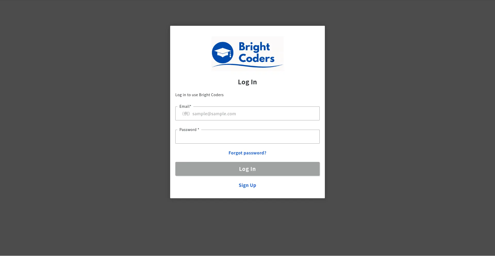 Website screenshot of Bright-coders.com