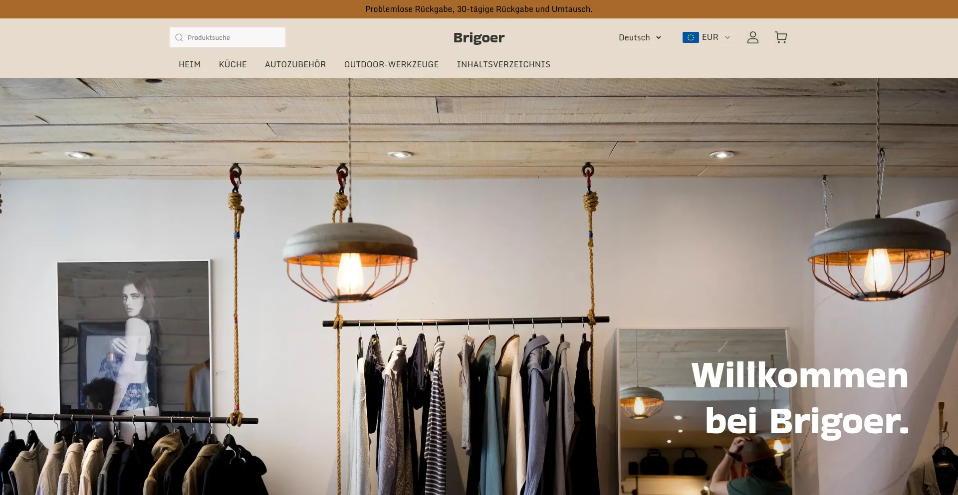 Website screenshot of Brigoer.com