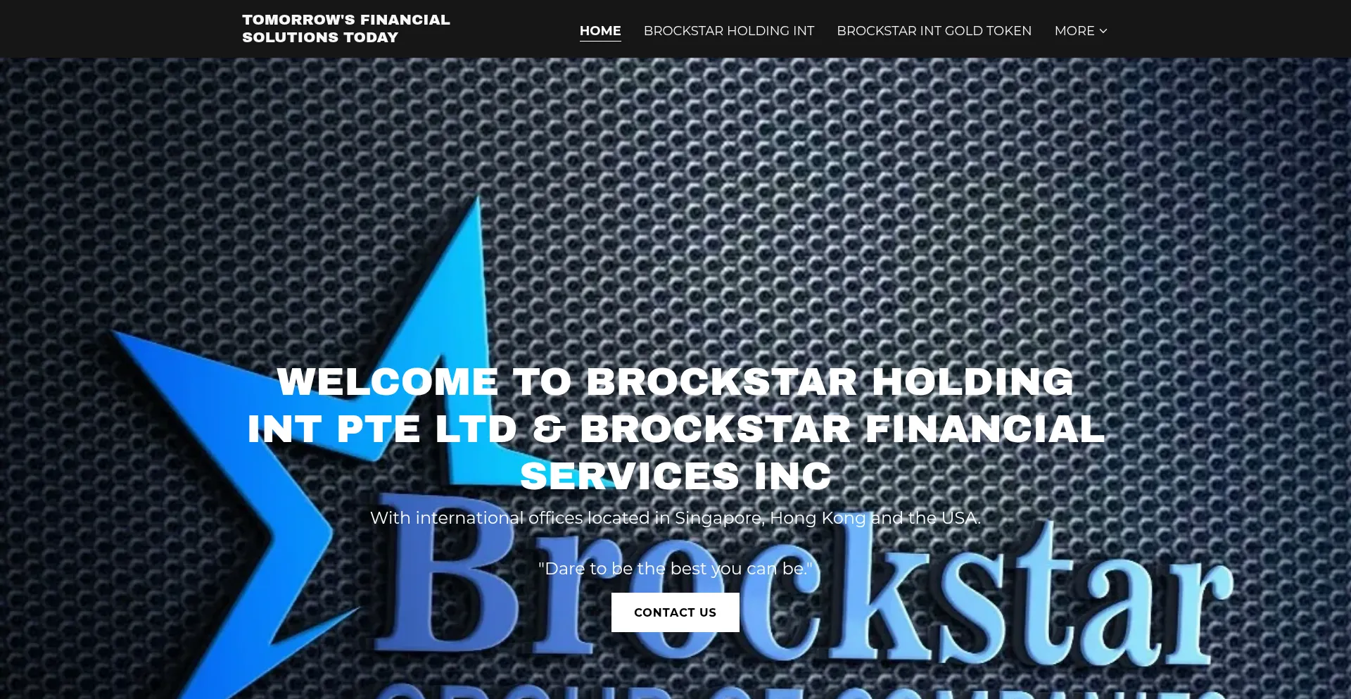 Website screenshot of Brockstar.net