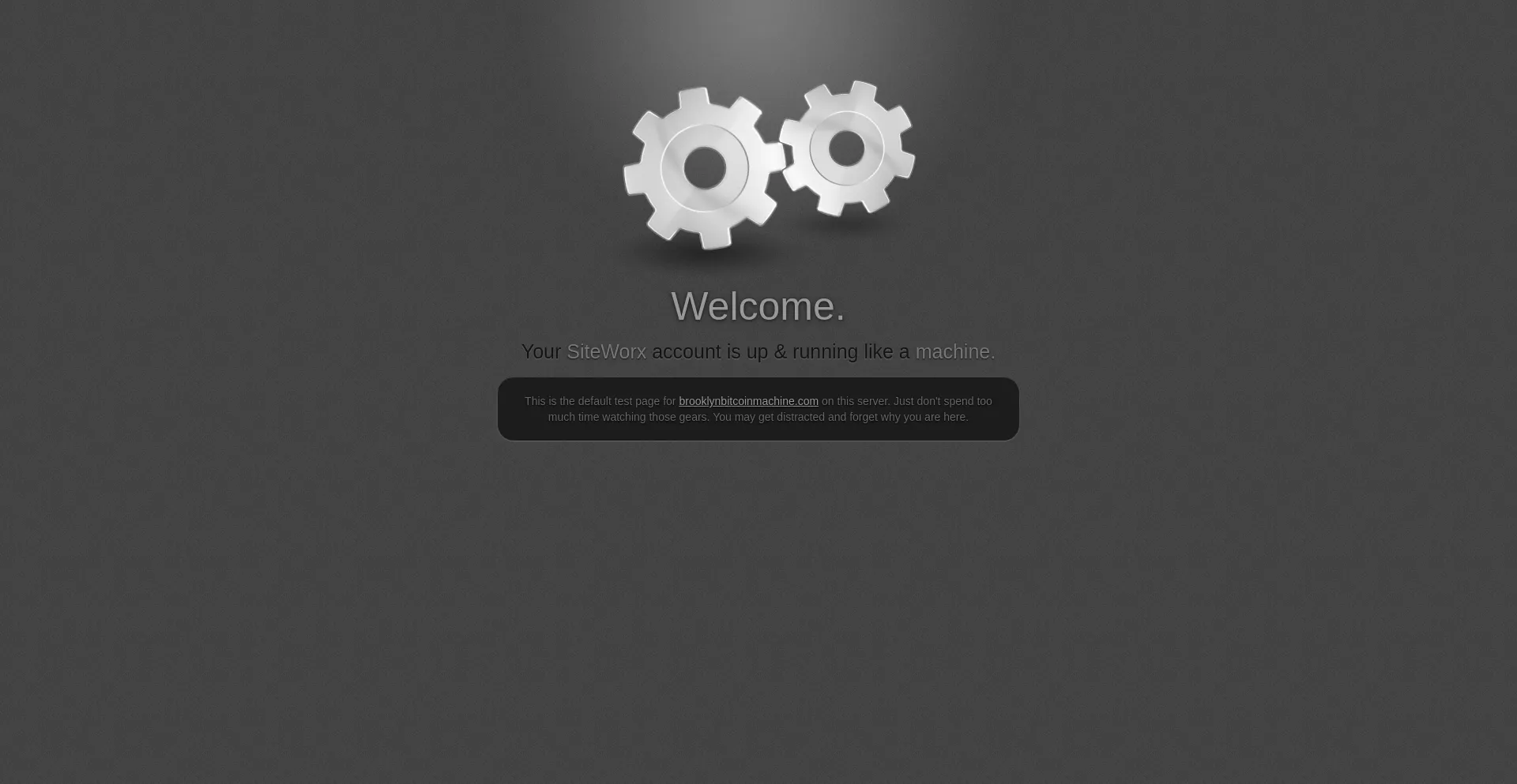 Website screenshot of Brooklynbitcoinmachine.com
