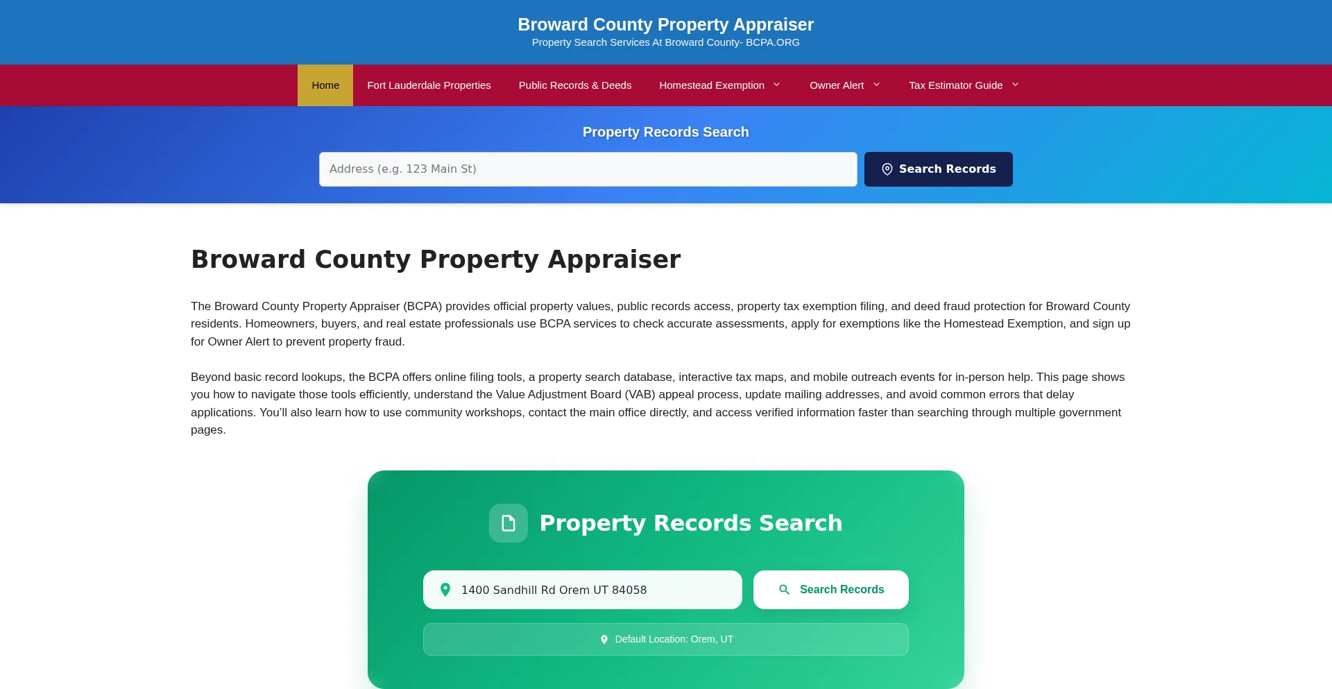 Browardpropertyappraisers.org