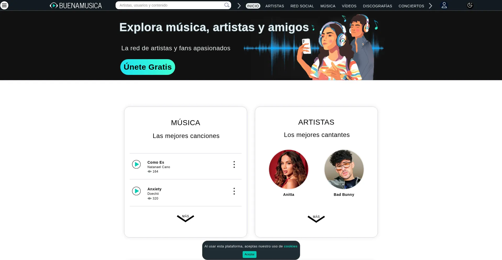 Buenamusica.com Screenshot