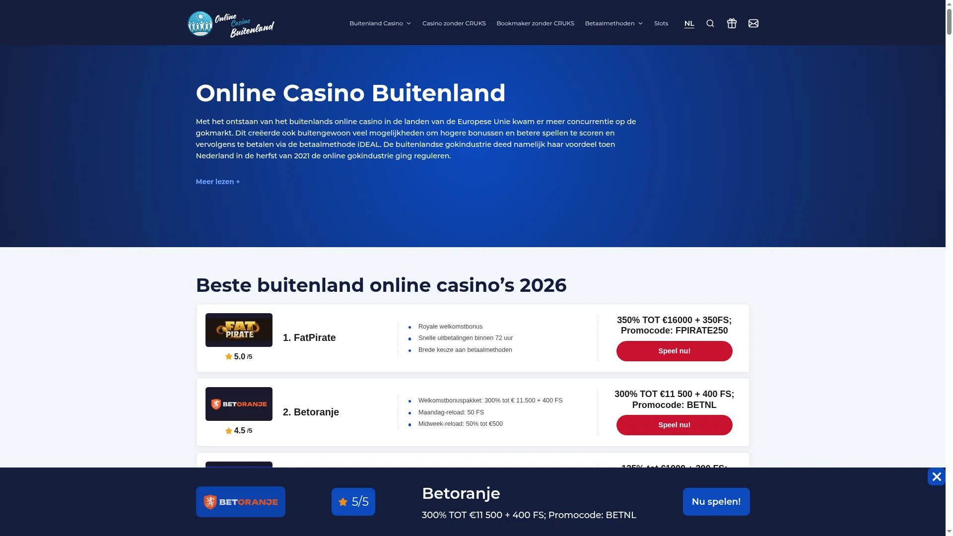 Buitenlandscasinos.net