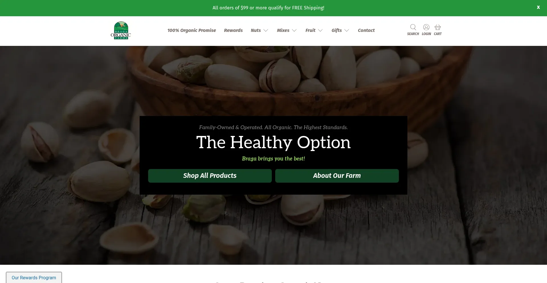 Buyorganicnuts.com Screenshot