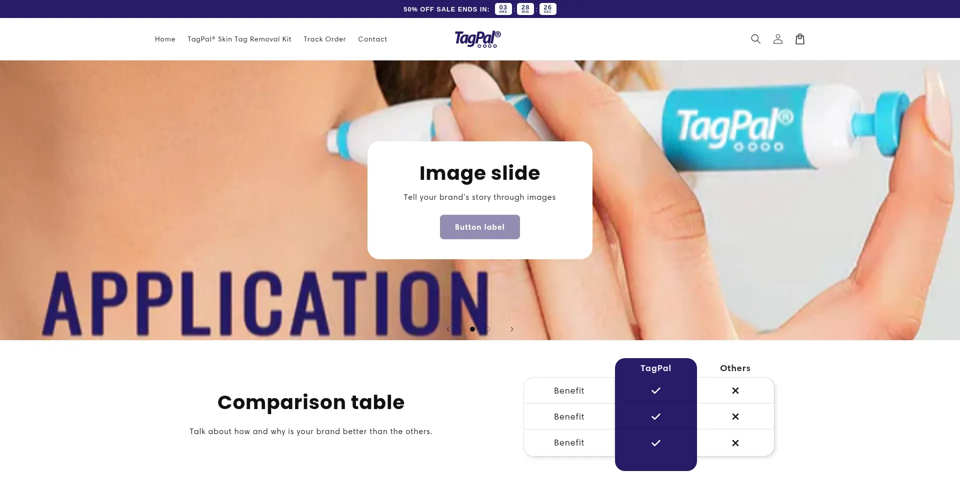 Website screenshot of Buytagpal.shop