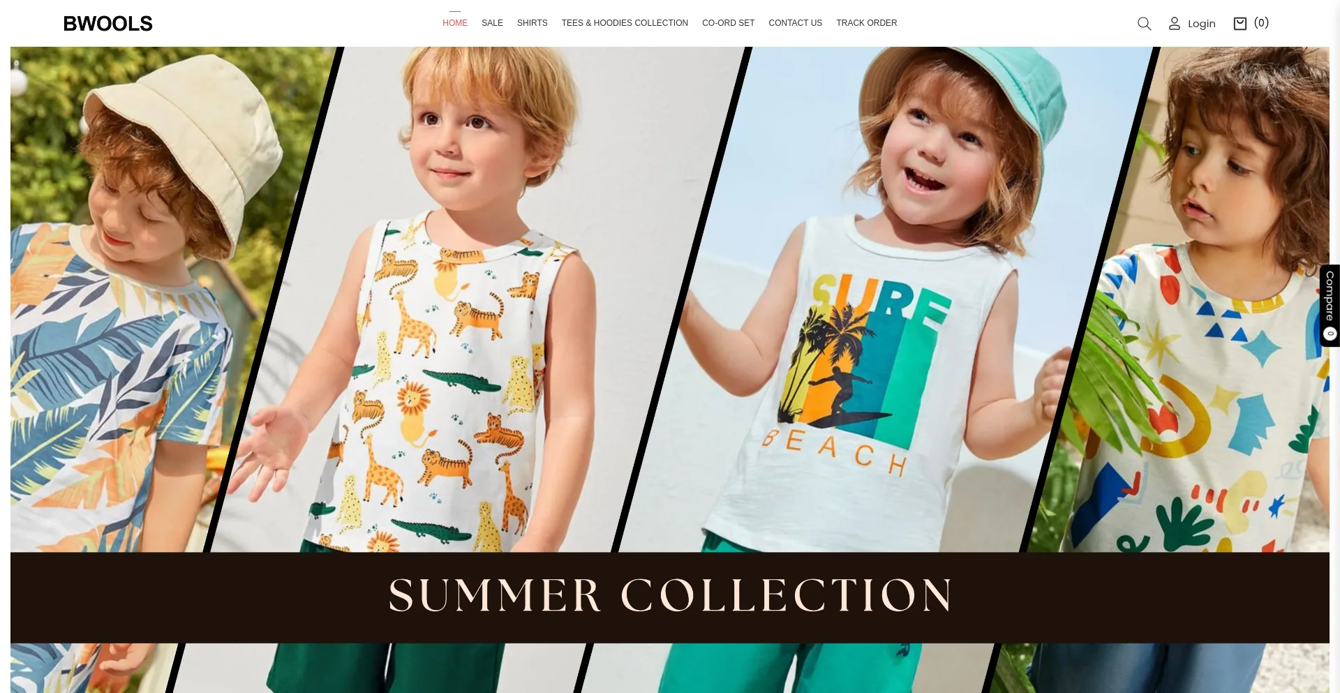 Website screenshot of Bwools.com