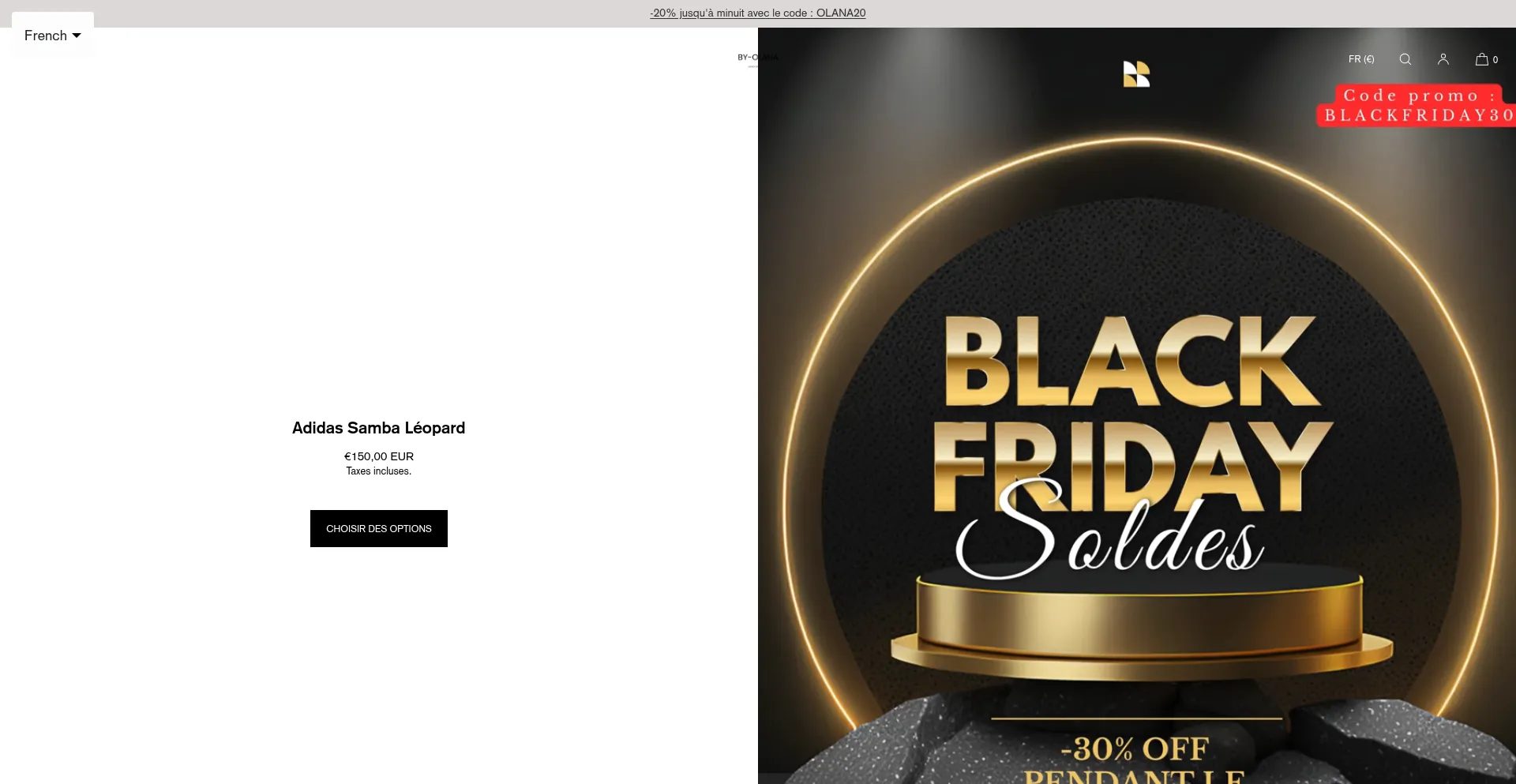 Website screenshot of By-olana.com